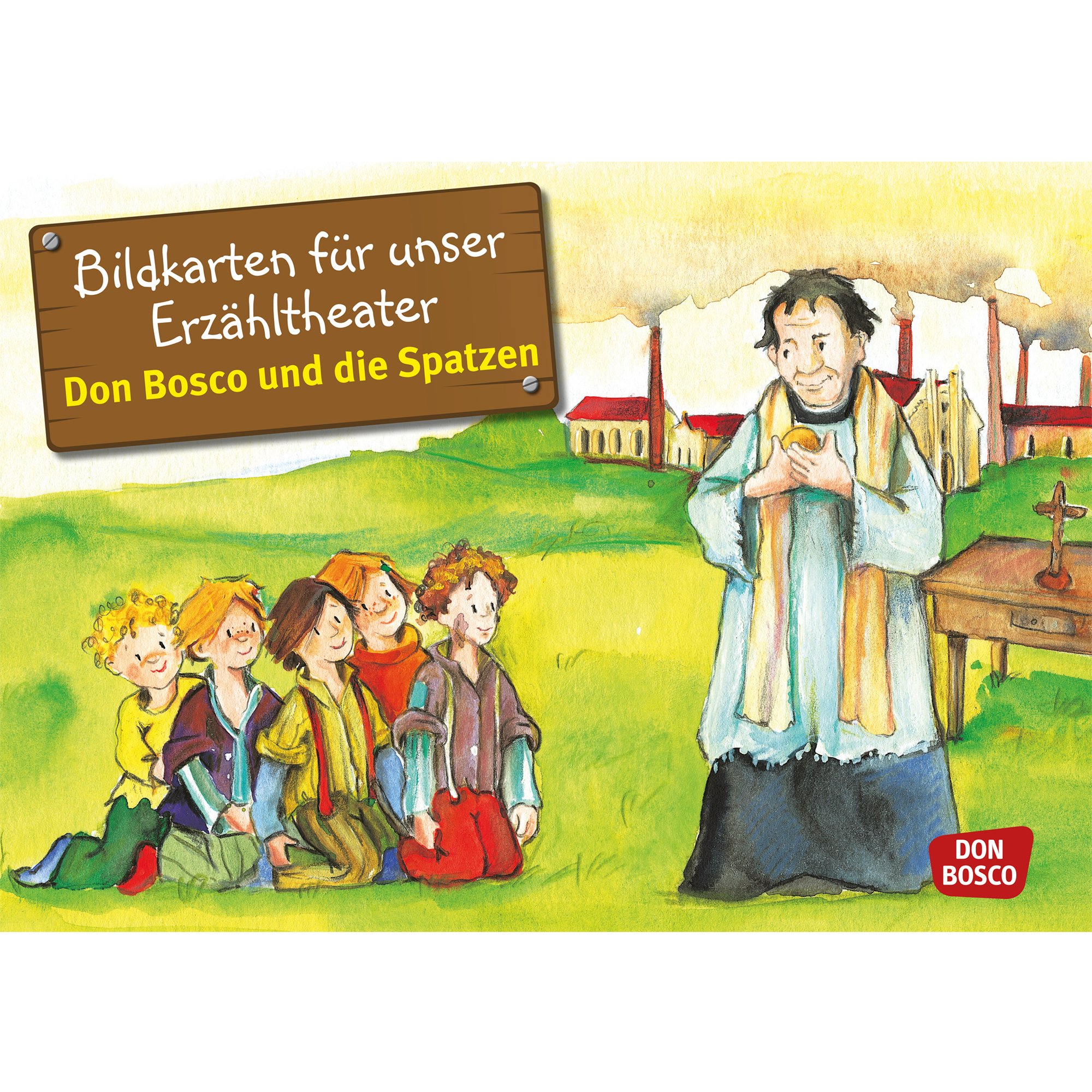Don Bosco und die Spatzen. Kamishibai Bildkartenset.