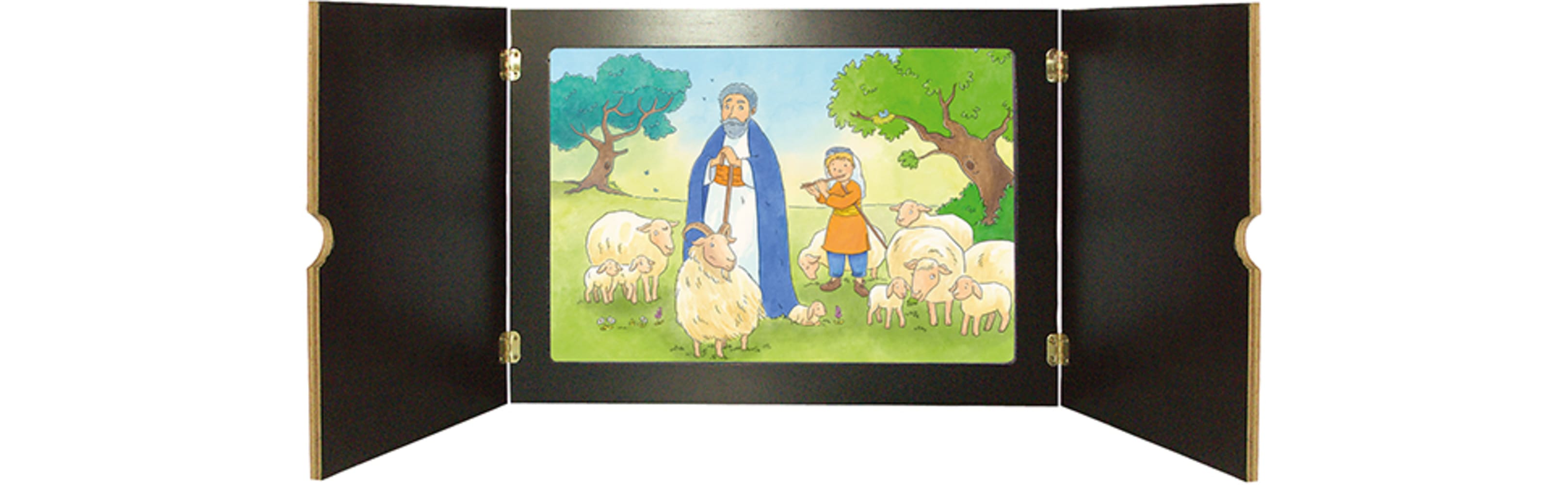 Der Hirte sucht das verlorene Schaf. Kamishibai Bildkartenset