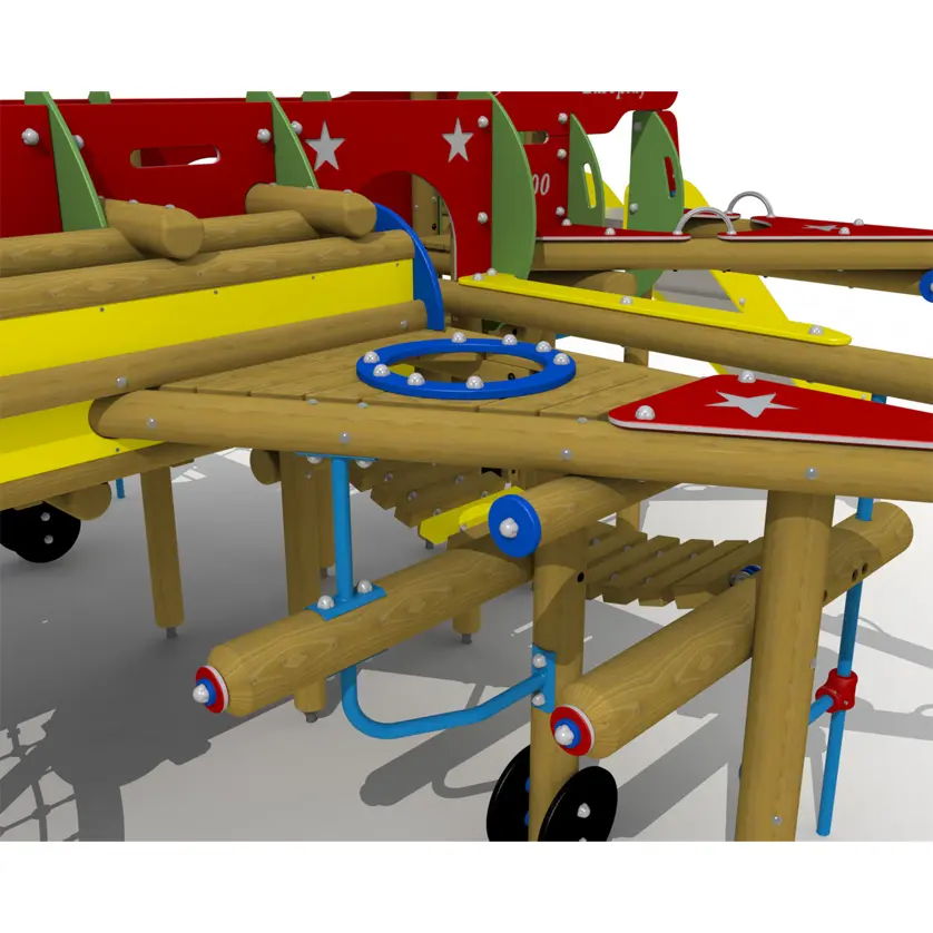 Tornado Spielplatzgerät mit Edelstahlrutsche