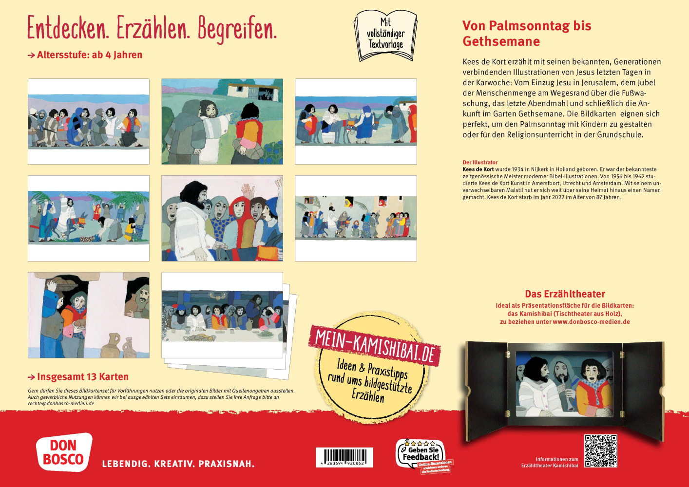 Jesus in Jerusalem. Kamishibai Bildkartenset