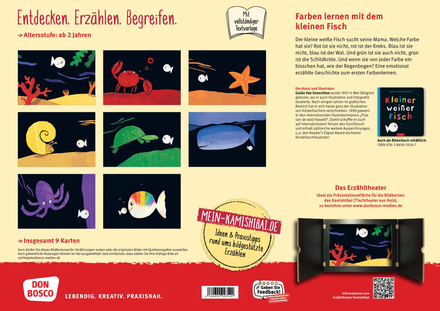 Kleiner weißer Fisch. Kamishibai Bildkartenset