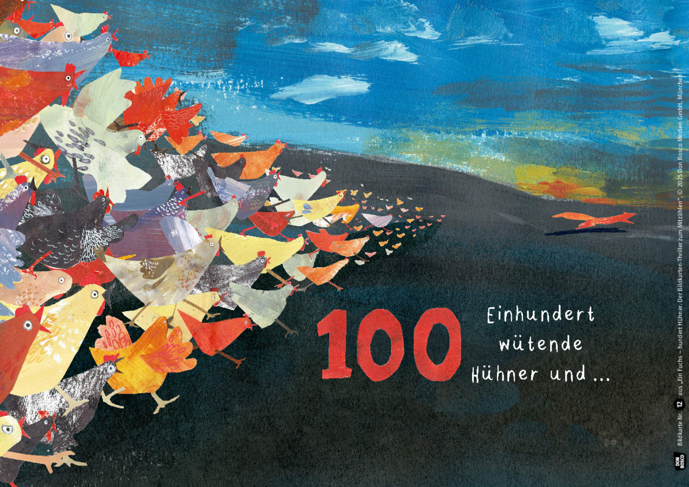 Ein Fuchs ? hundert Hühner. Der Bildkarten-Thriller zum Mitzählen. Kamishibai Bildkartenset
