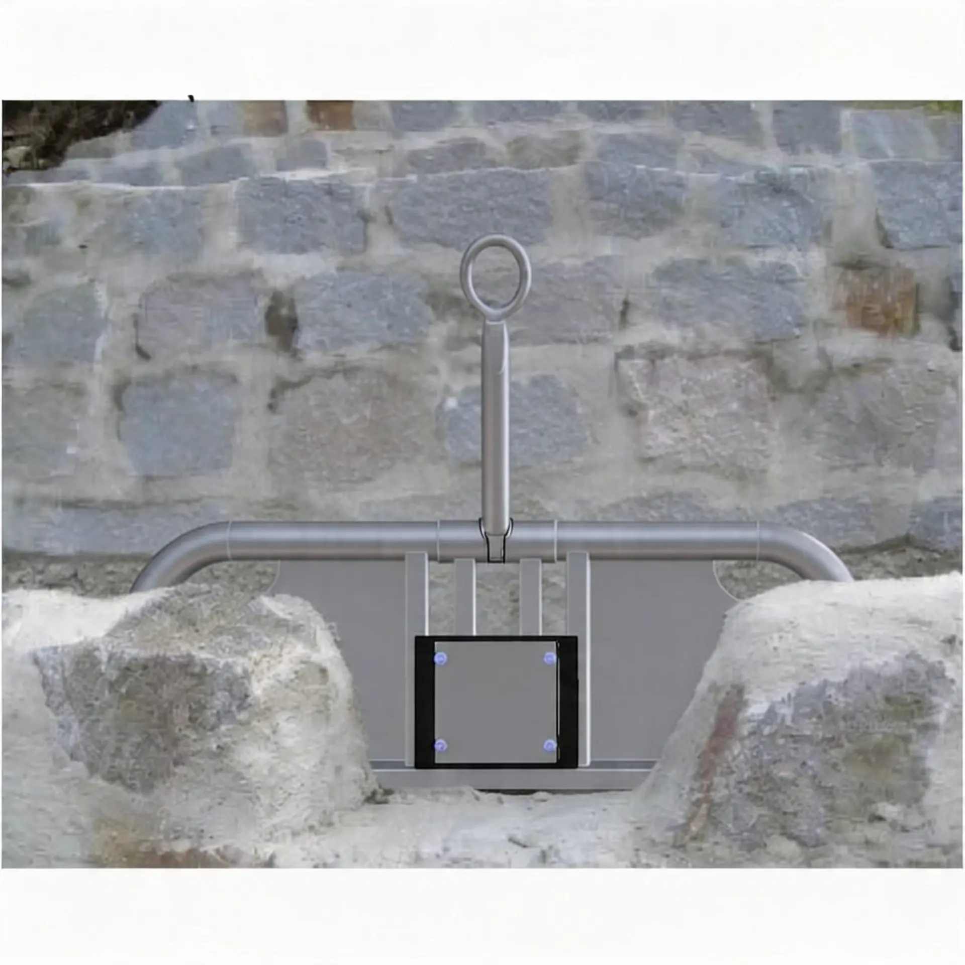 Klappwehr für Wasserspielplatz