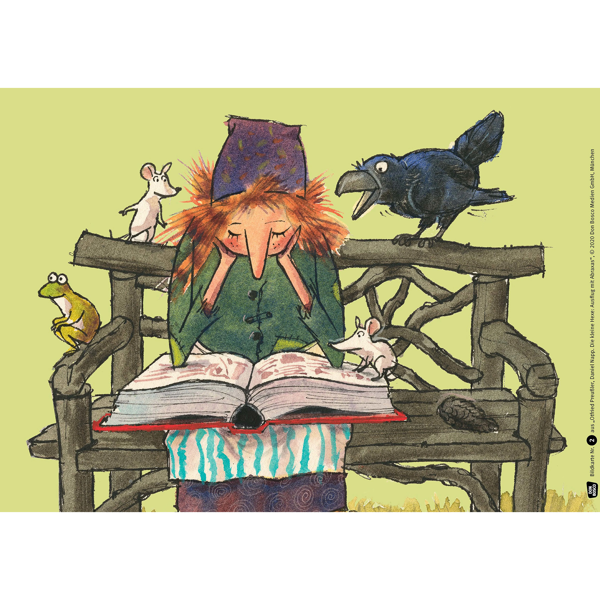 Die kleine Hexe. Winterzauber mit Abraxas. Kamishibai Bildkartenset