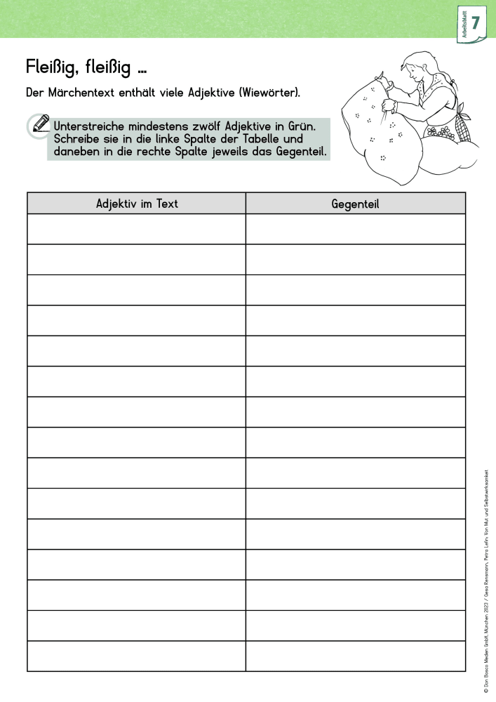 Von Mut und Selbstwirksamkeit - 3 x 5 Märchen-Bildkarten. Mit Arbeitsblättern für Klasse 3 und 4. Kamishibai Bildkartenset