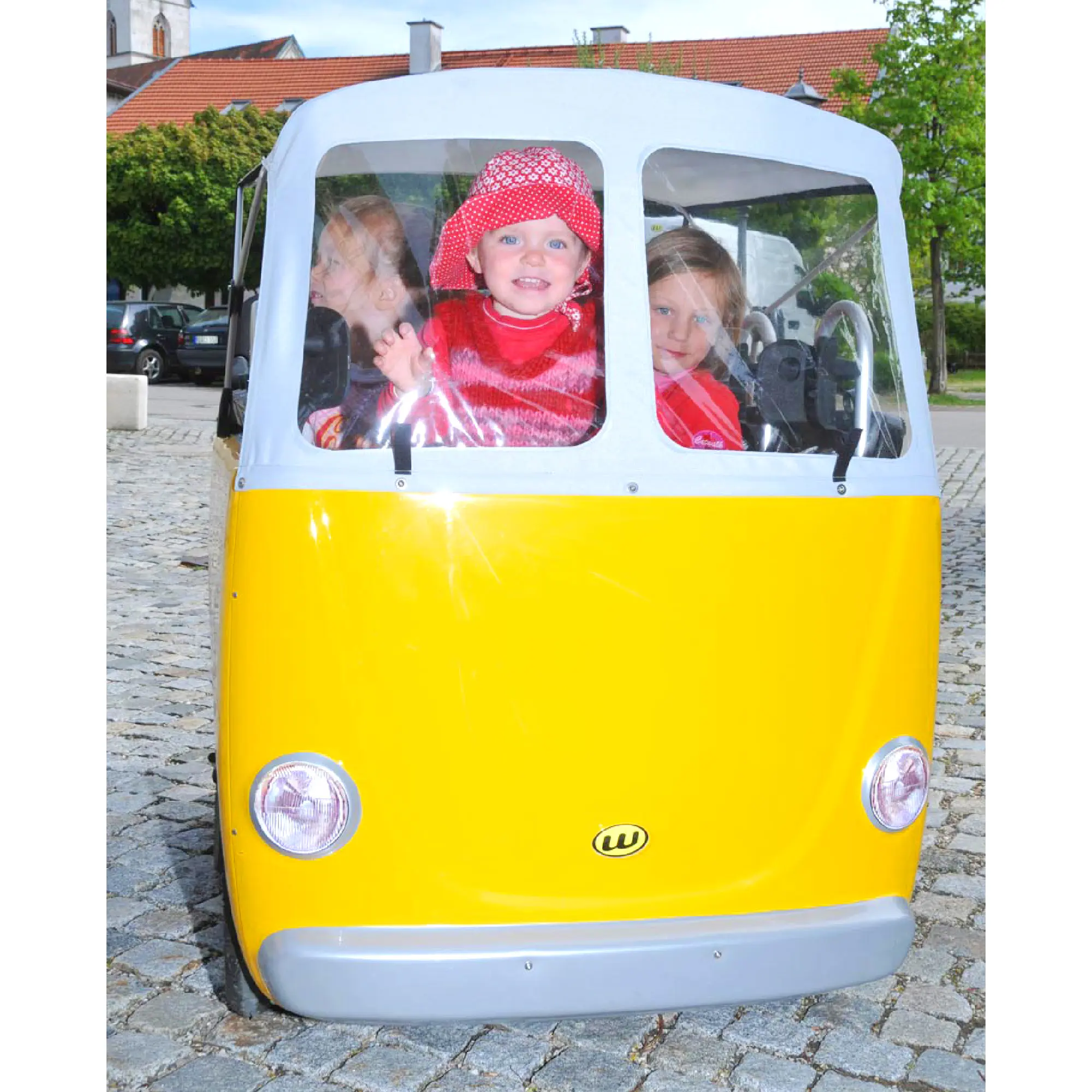 Regen- und Sonnendach für Kinderbus Trend weiß