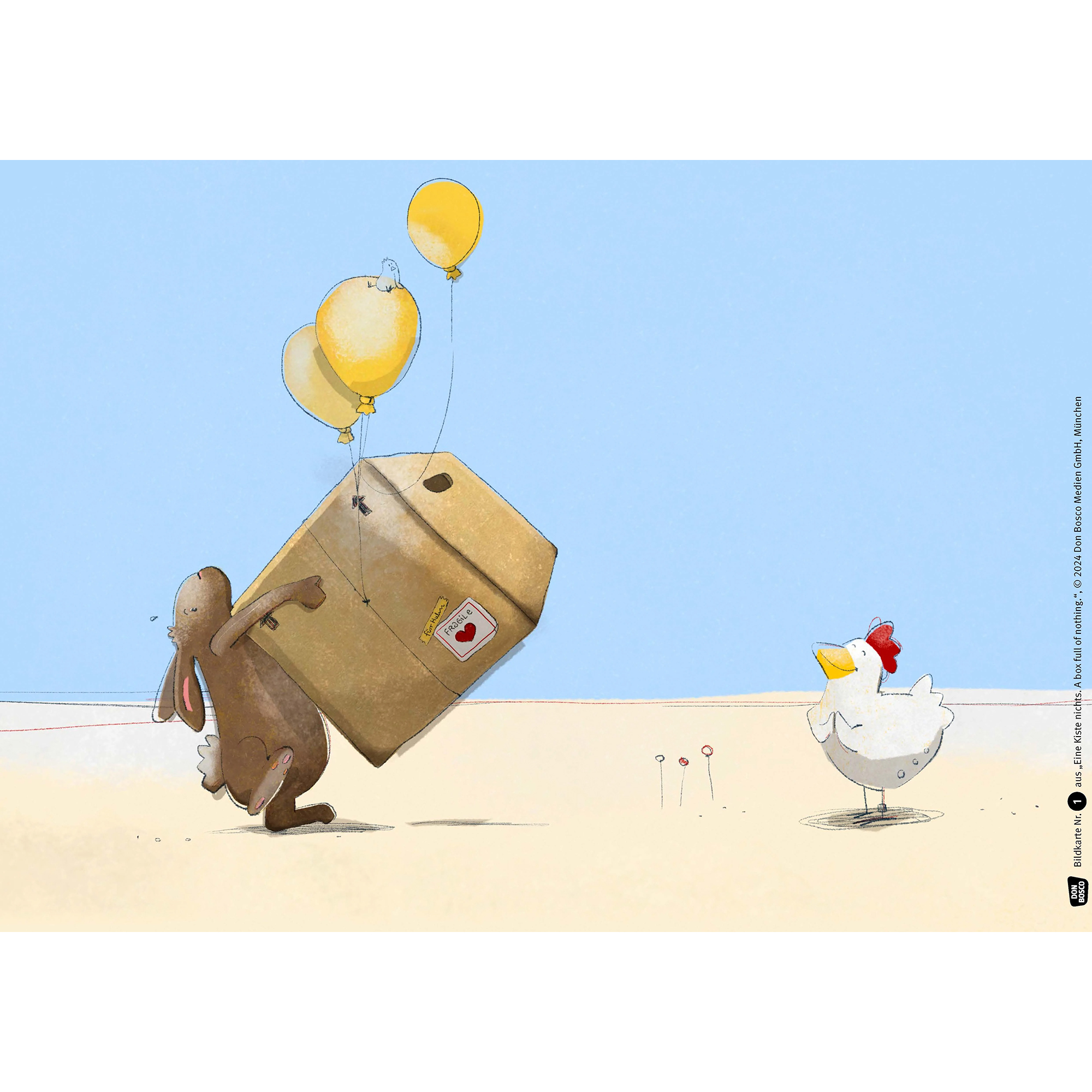 Eine Kiste Nichts. A Box of Nothing. Kamishibai Bildkartenset