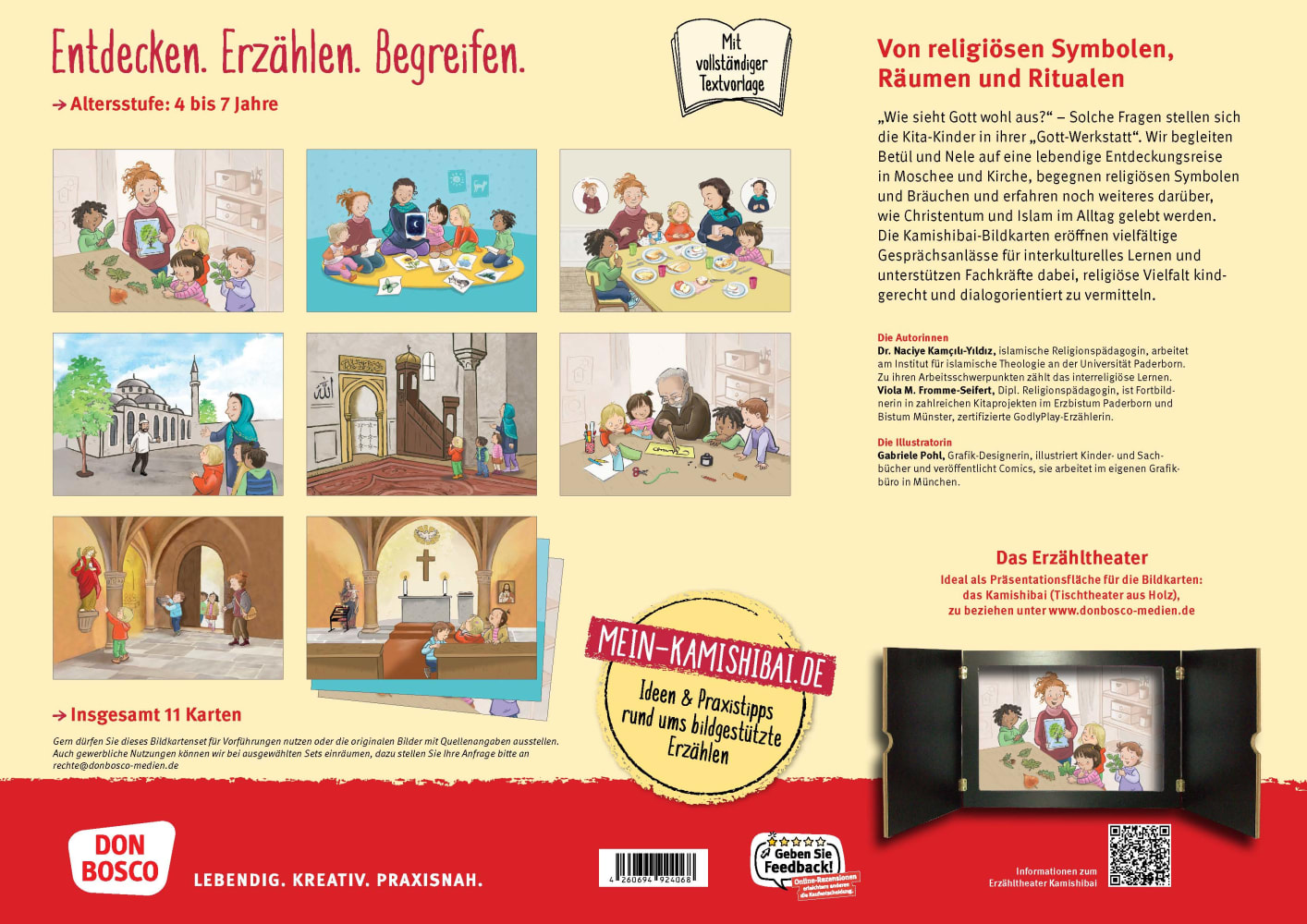 Betül und Nele entdecken Kirche und Moschee. Kamishibai Bildkartenset