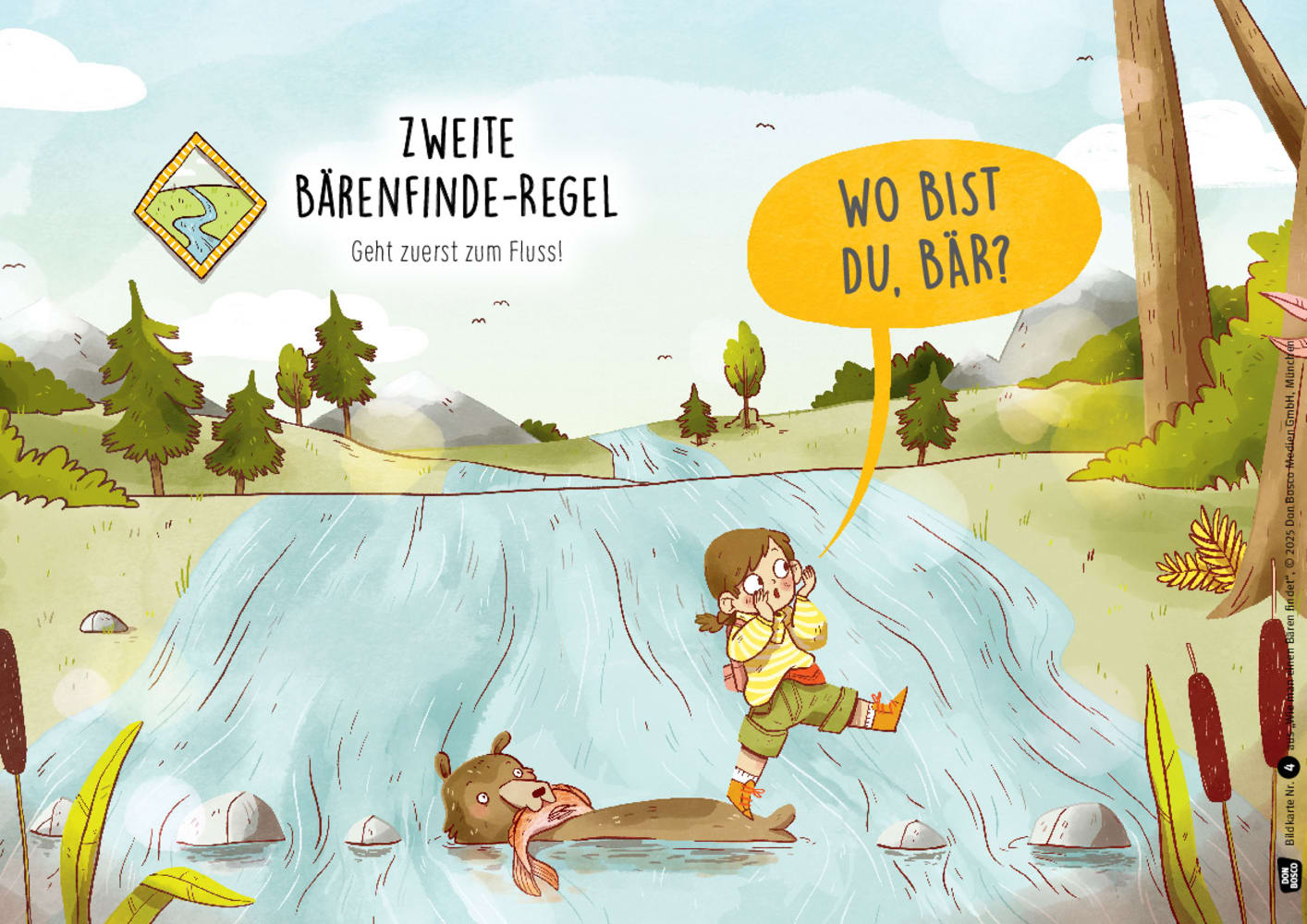 Wie man einen Bären findet. Kamishibai Bildkartenset