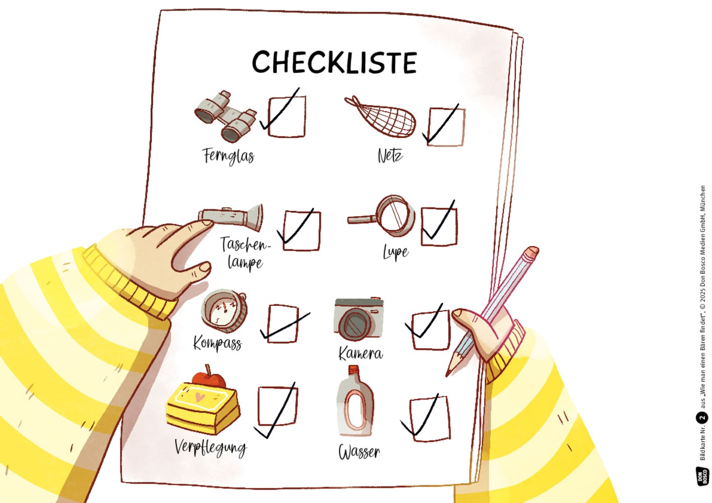 Wie man einen Bären findet. Kamishibai Bildkartenset