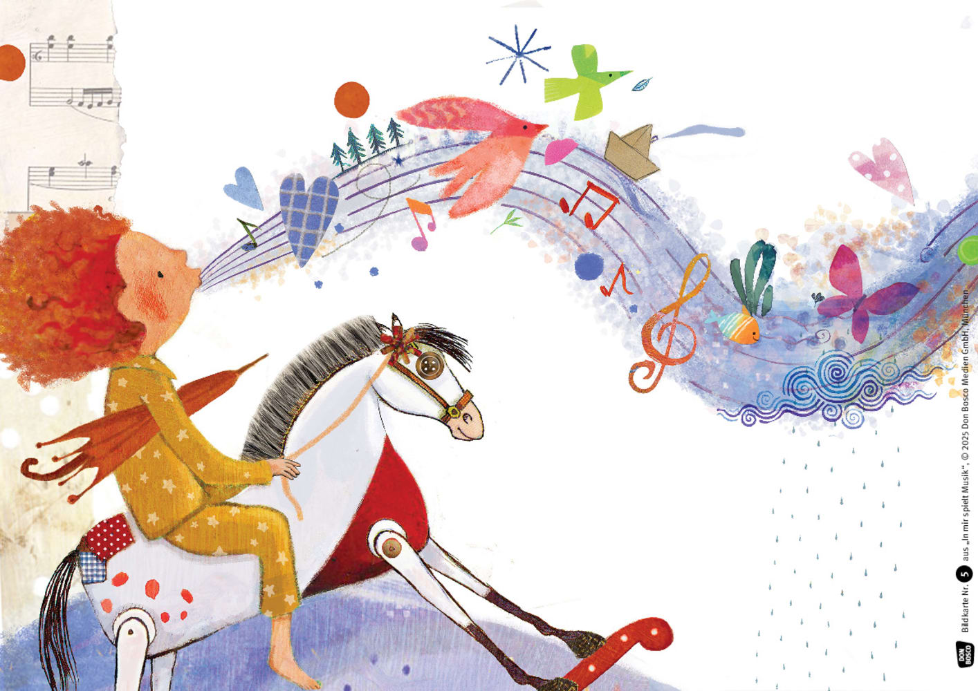 In mir spielt Musik. Eine Aufwachgeschichte. Kamishibai Bildkartenset