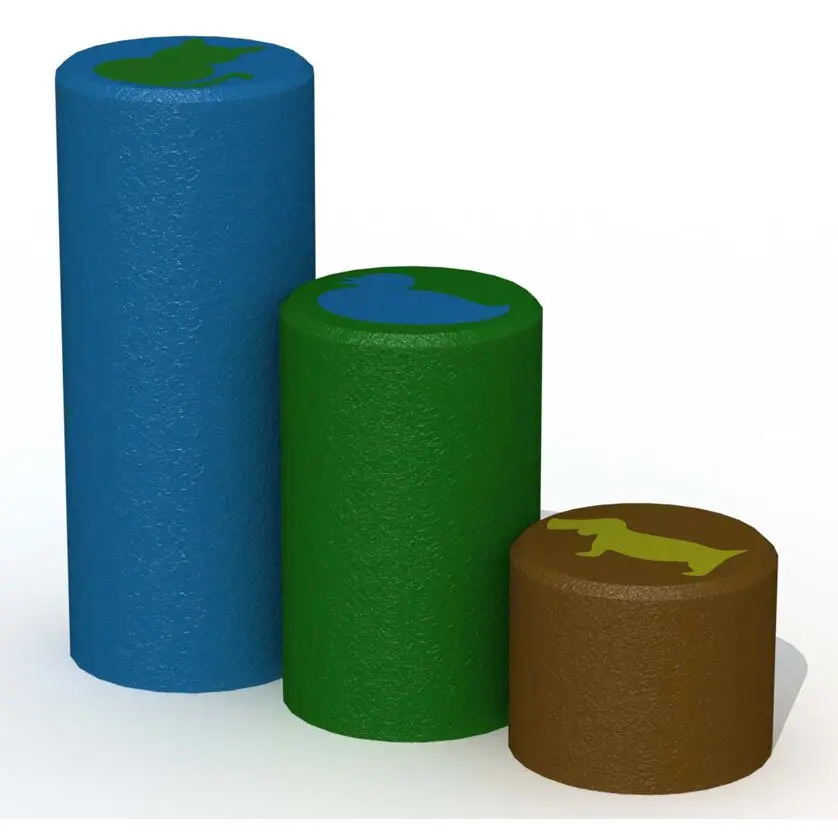 Hüpf-Pfosten aus Gummi groß 60cm hoch