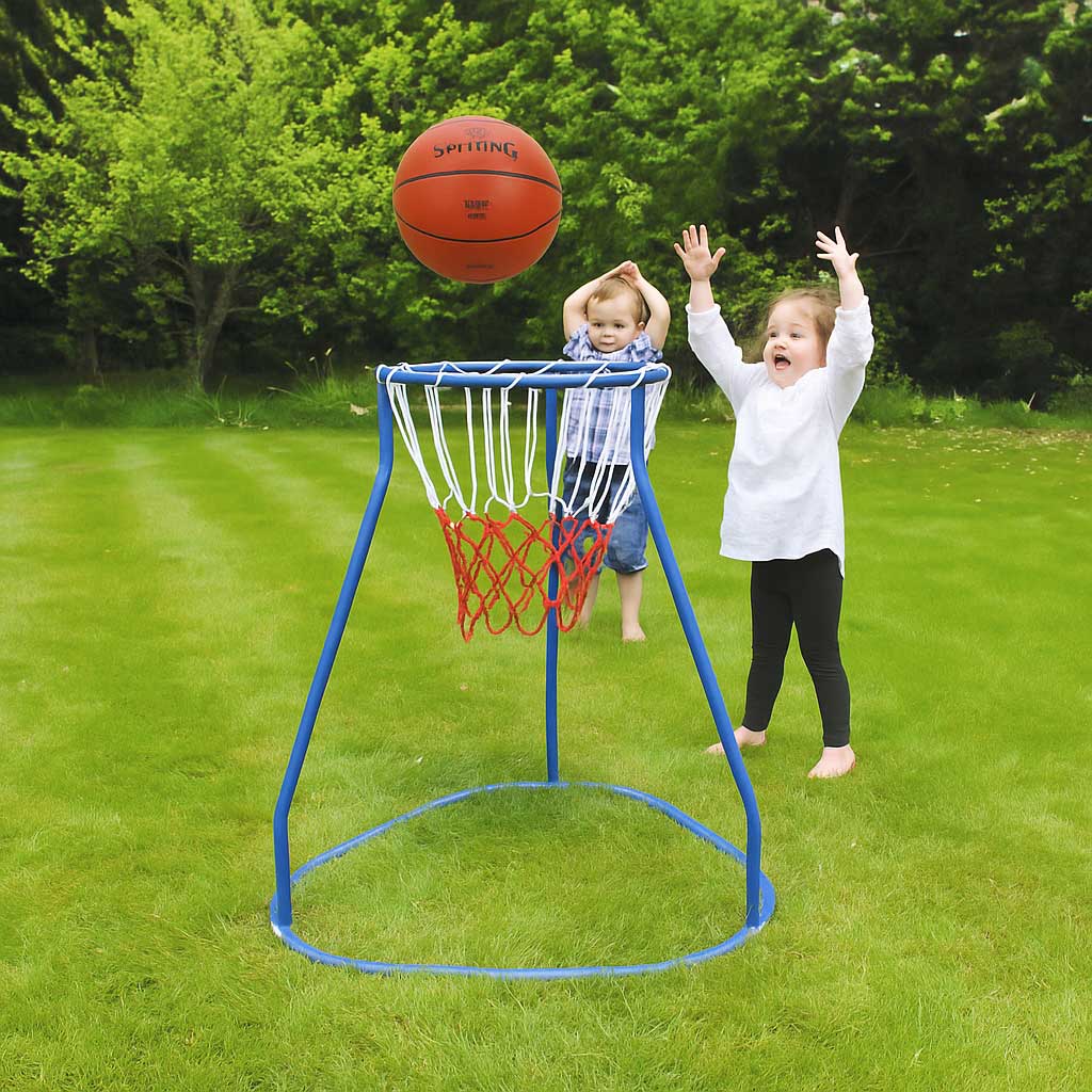 Standbasketballkorb klein + 2 Gummi-Softbälle