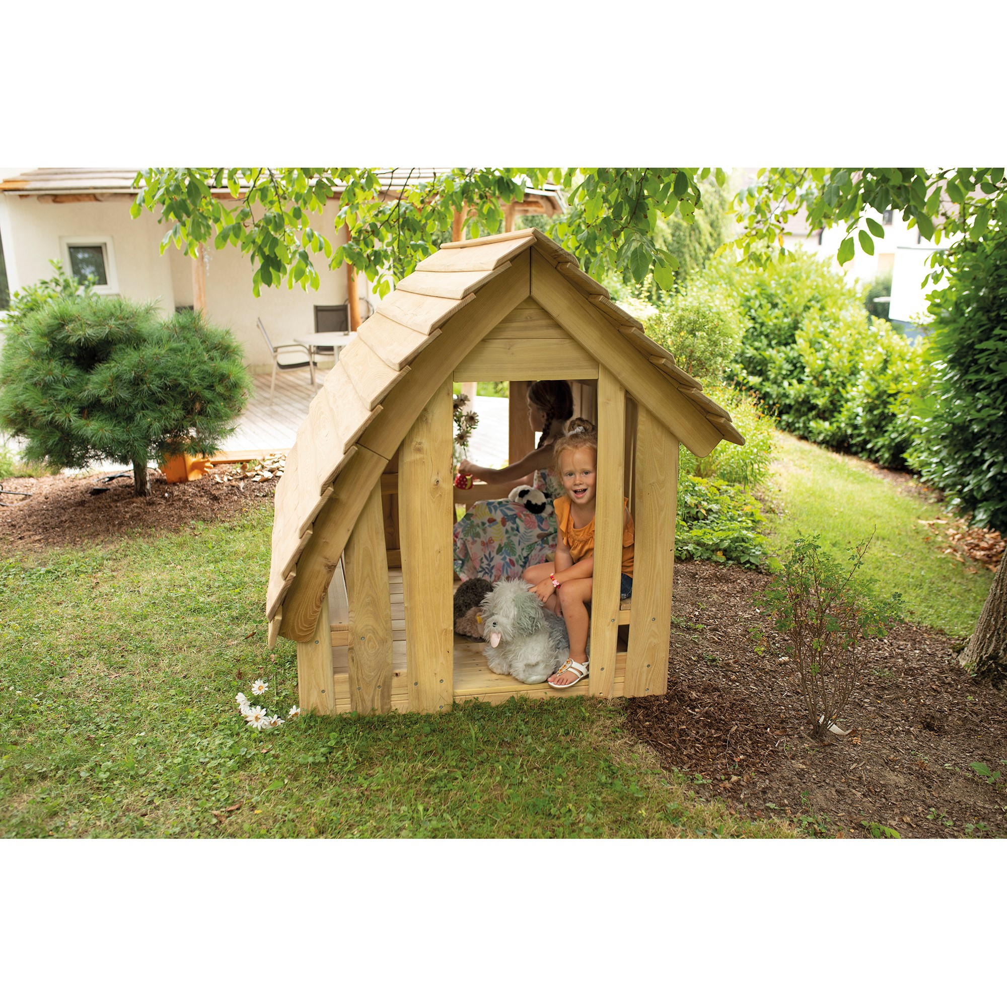 Spielhaus Waldhütte mit Boden