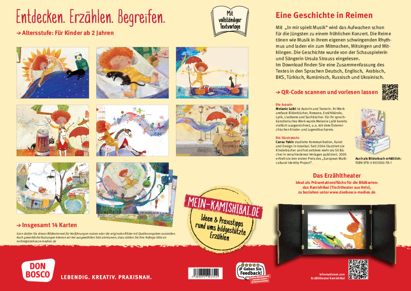 In mir spielt Musik. Eine Aufwachgeschichte. Kamishibai Bildkartenset