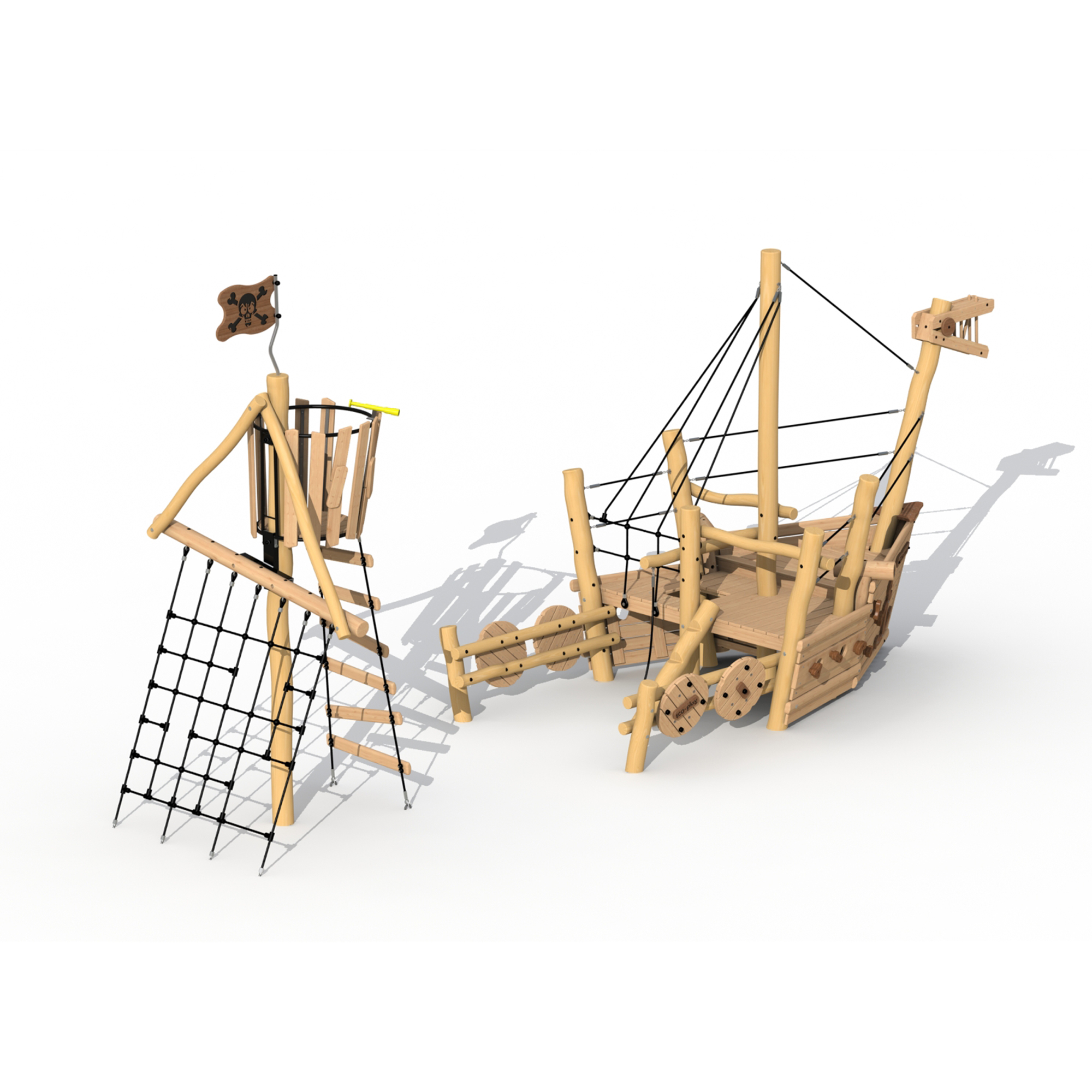 Robinie Piratenschiff Albatros - Heckschiff mit Rollstuhlrampe