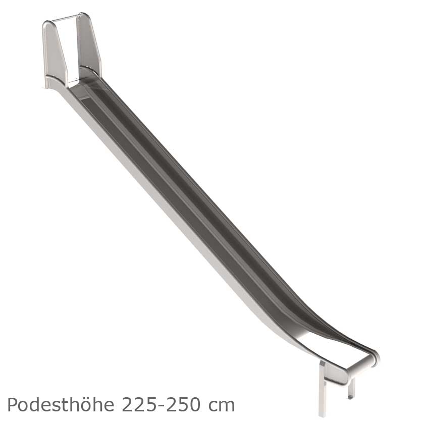 Edelstahlrutsche mit Ohren für Podest und Hang Breite 50 cm geprüft und zertifiziert für den öffentlichen Bereich