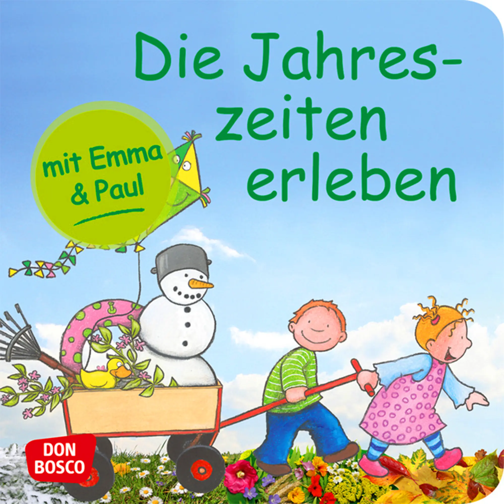 Die Jahreszeiten erleben mit Emma und Paul. Mini-Bilderbuch