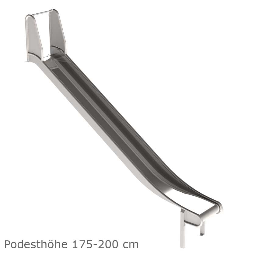 Edelstahlrutsche mit Ohren für Podest und Hang Breite 50 cm geprüft und zertifiziert für den öffentlichen Bereich