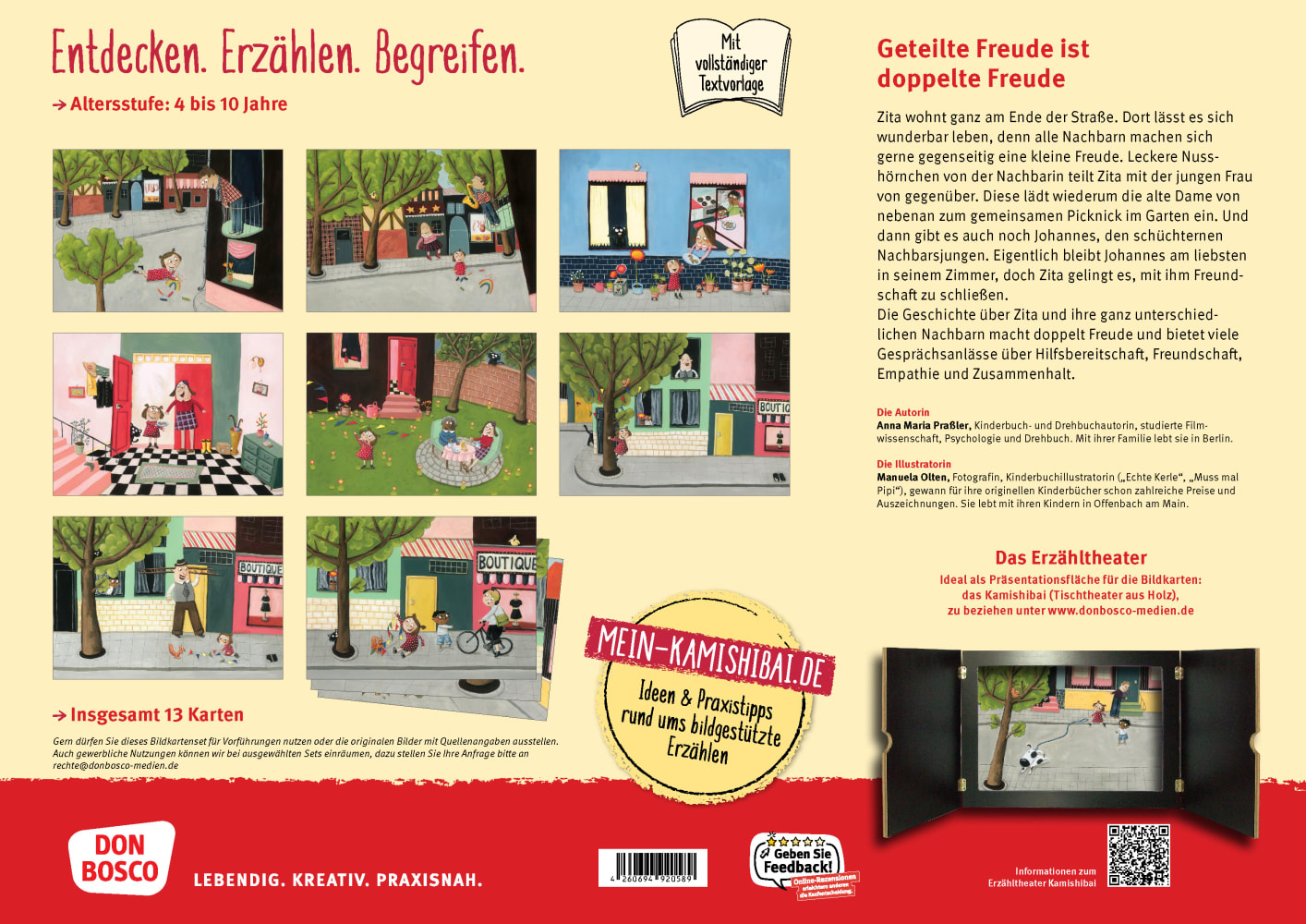 In meiner Straße: Geteilte Freude ist doppelte Freude. Kamishibai Bildkartenset