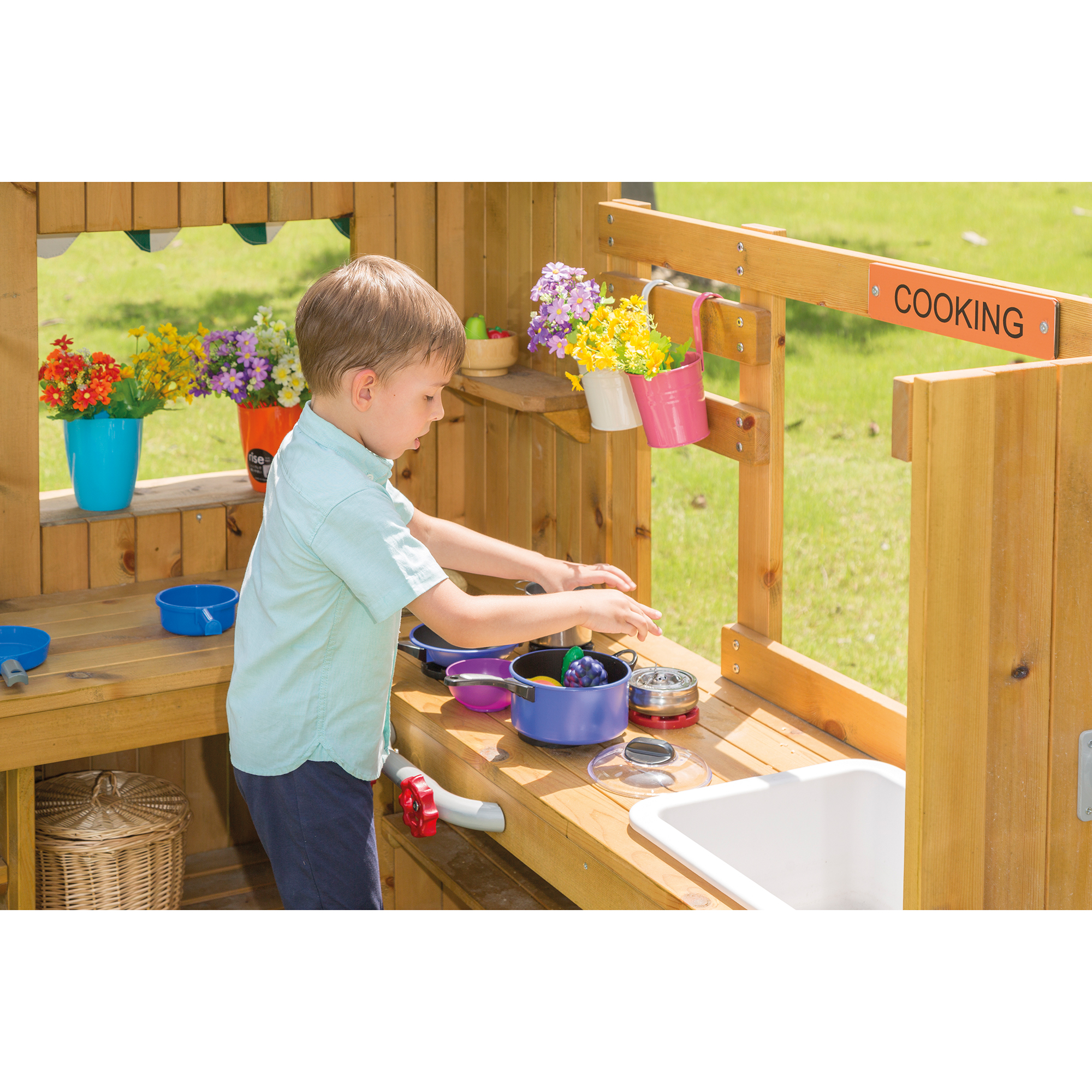 Outdoor-Snack Bar + Outdoor Spielküche mit Pumpe