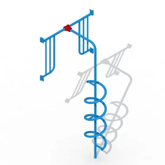 Spiralrutschstange kurz - Anbau an die Berghütte
