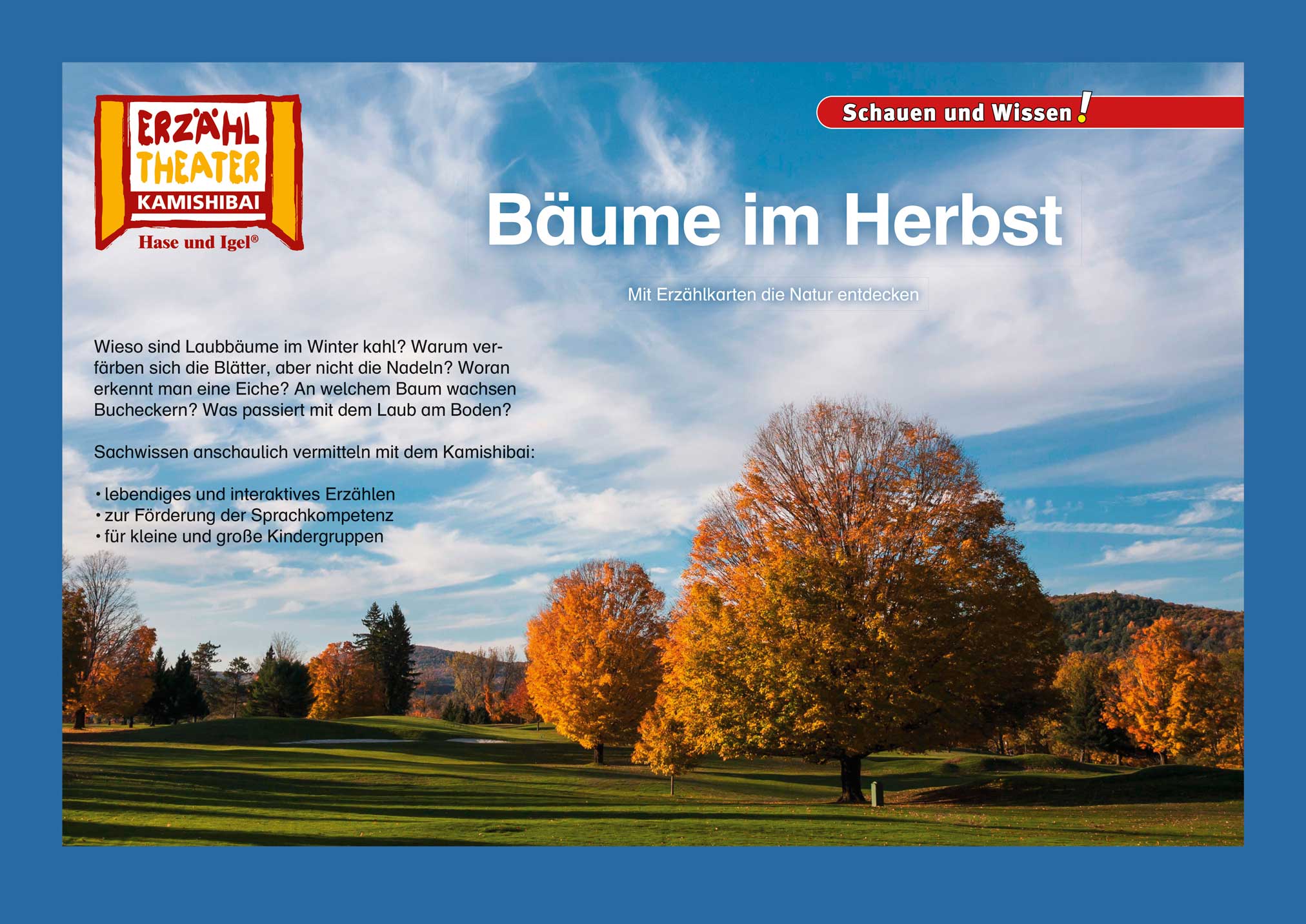 Bäume im Herbst / Kamishibai Bildkarten