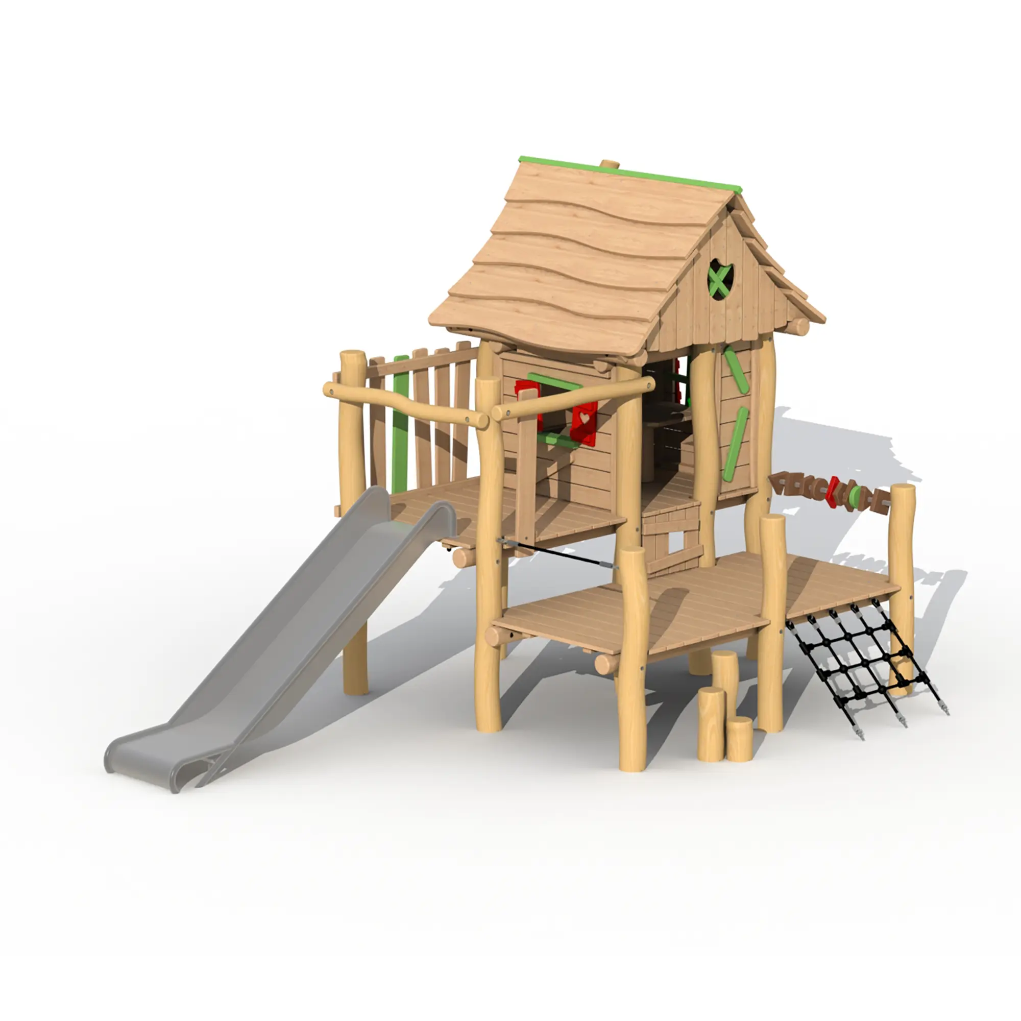 Robinie Försterhütte mit Edelstahlrutsche
