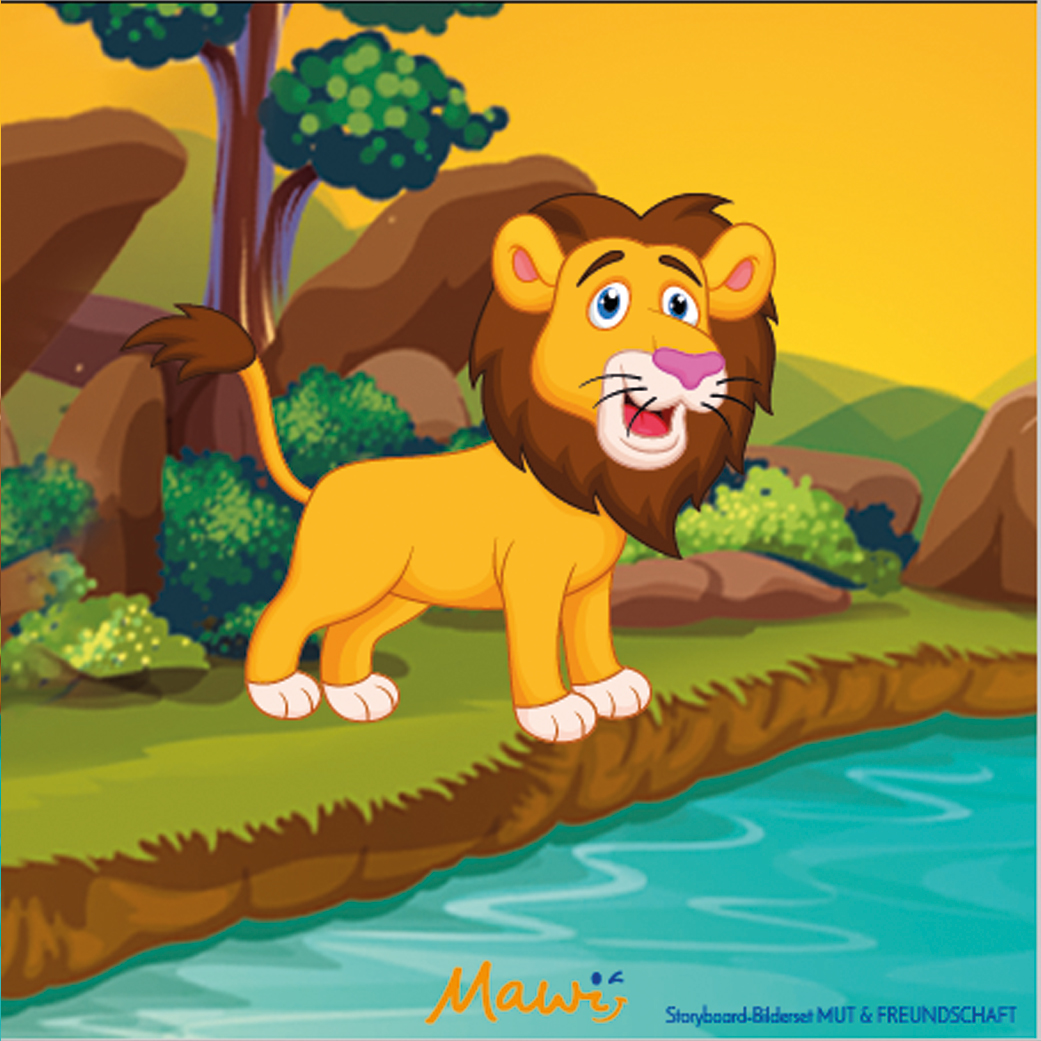 Story-Board Geschichte über Mut