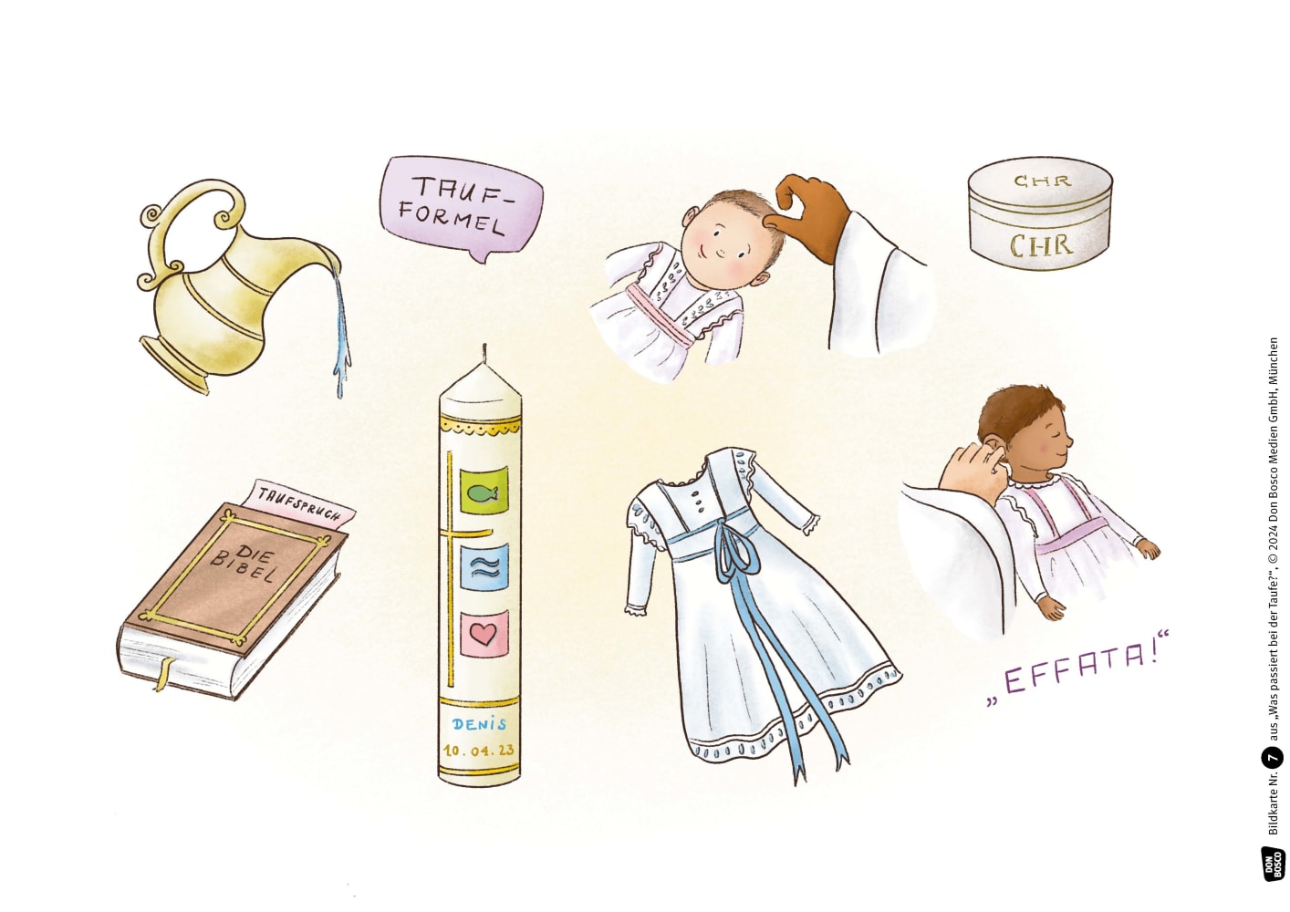 Was passiert bei der Taufe? Kamishibai Bildkartenset