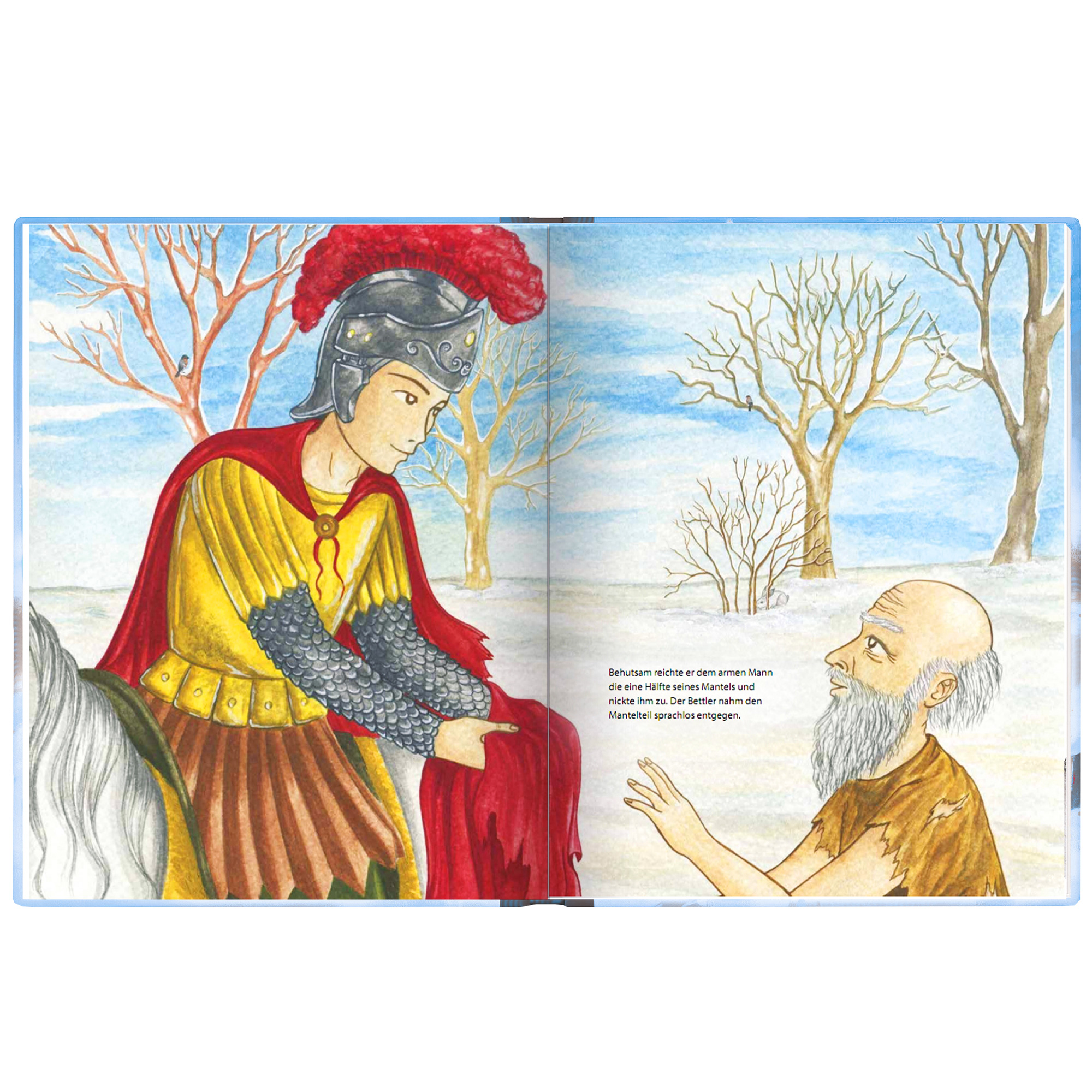 Sankt Martin ritt durch Schnee und Wind