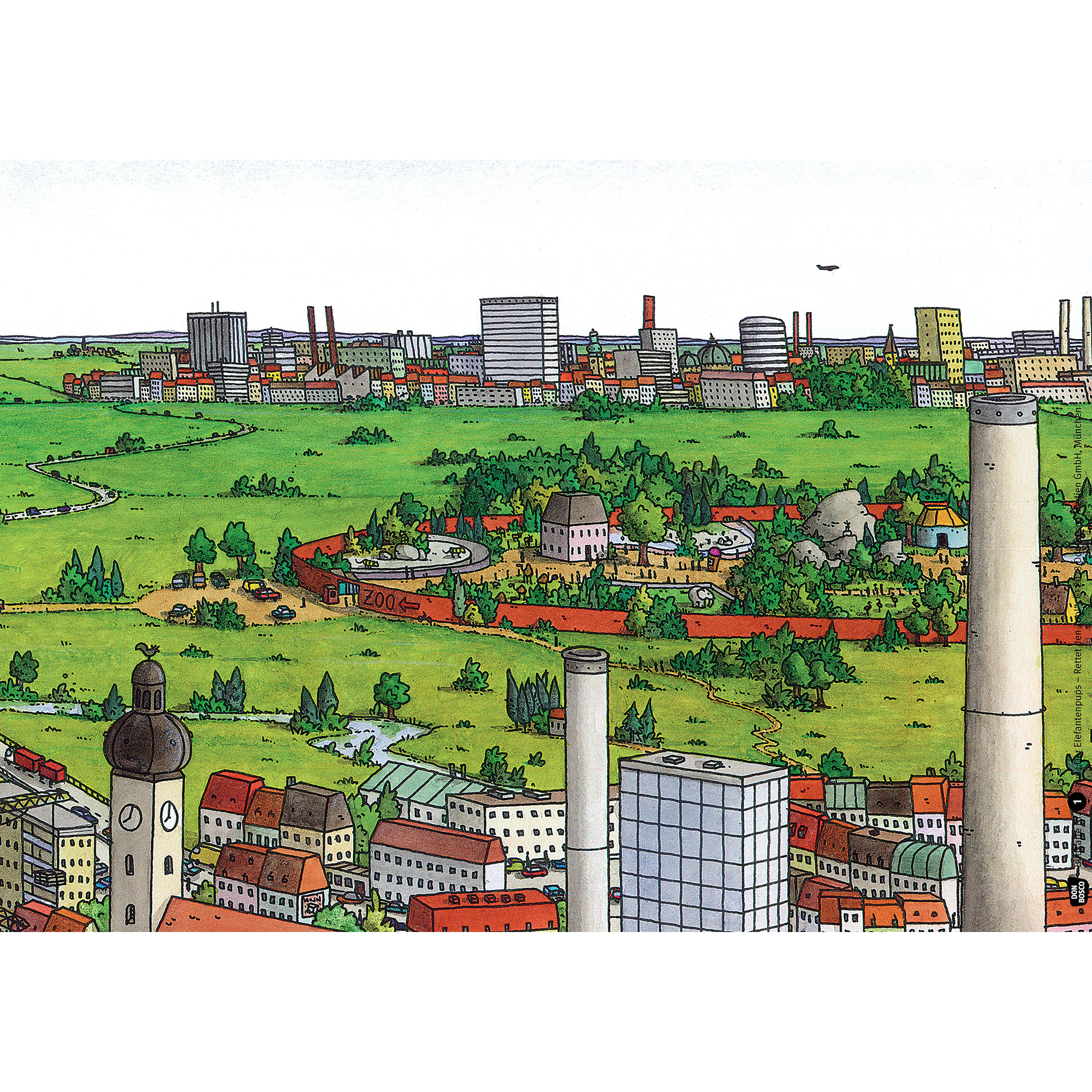 Der Elefantenpups. Rettet den Zoo! Kamishibai Bildkartenset