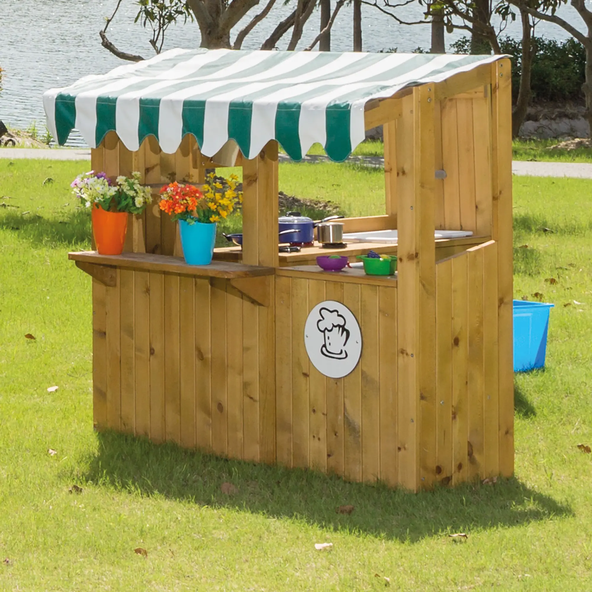 Outdoor-Snack Bar + Outdoor Spielküche mit Pumpe