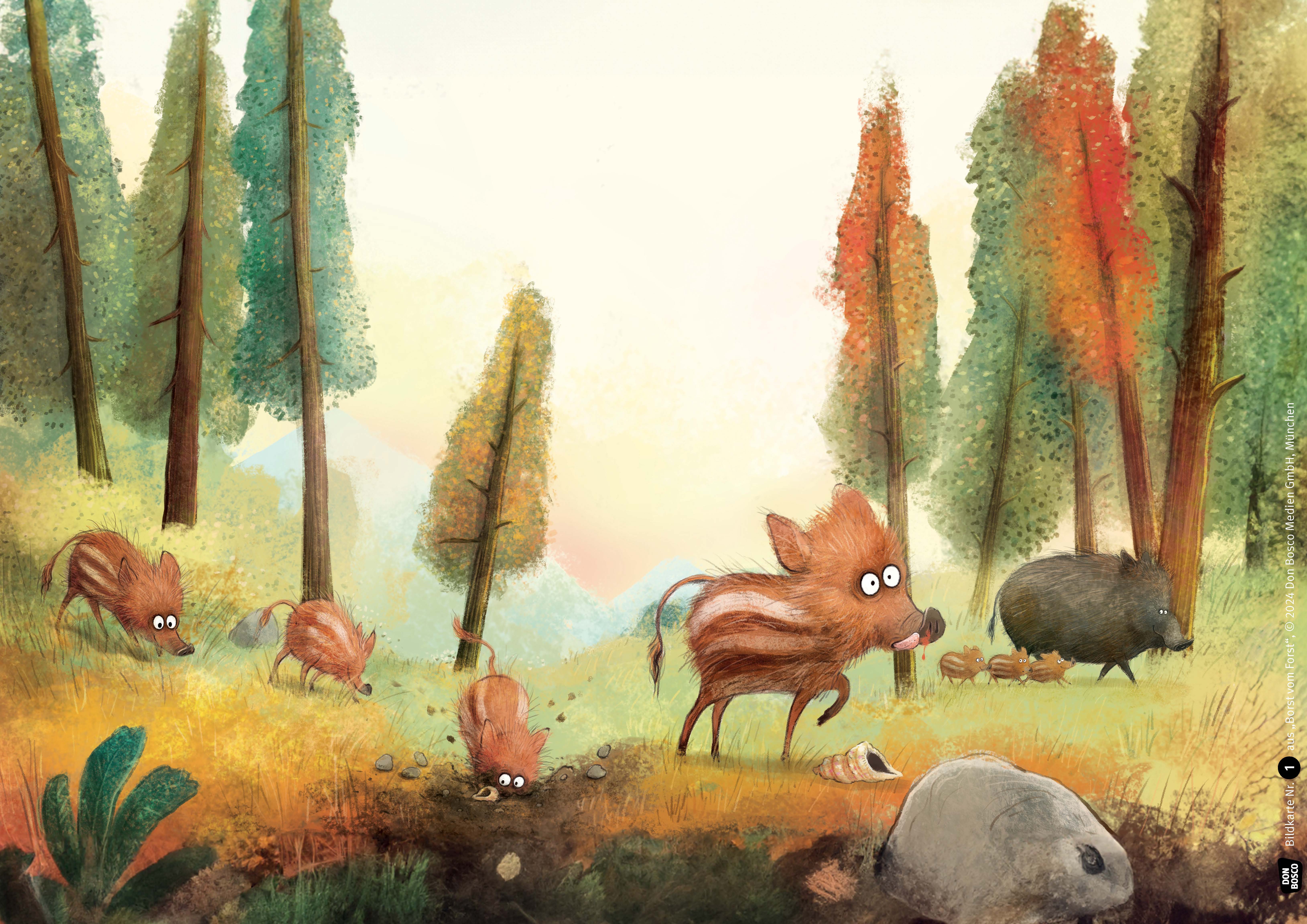 Borst vom Forst. Kamishibai Bildkartenset