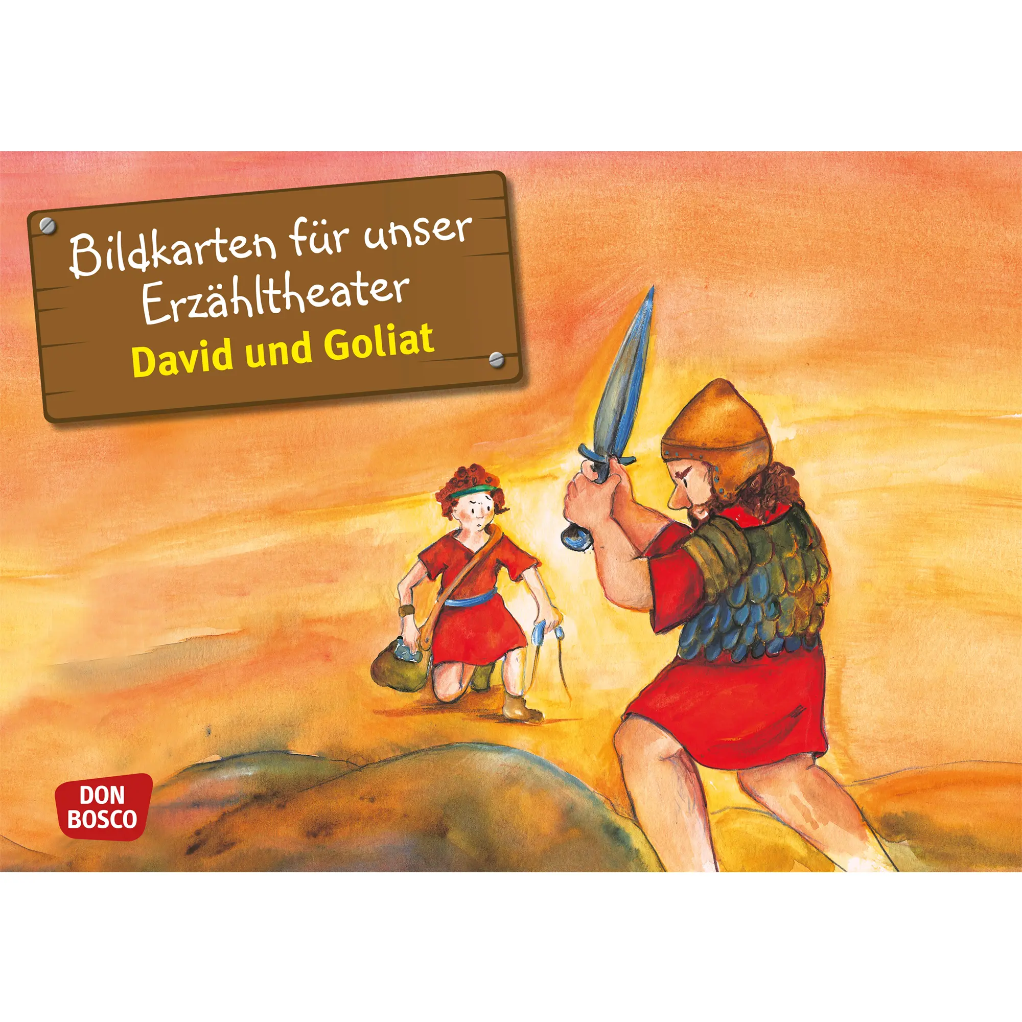 David und Goliat. Kamishibai Bildkartenset.