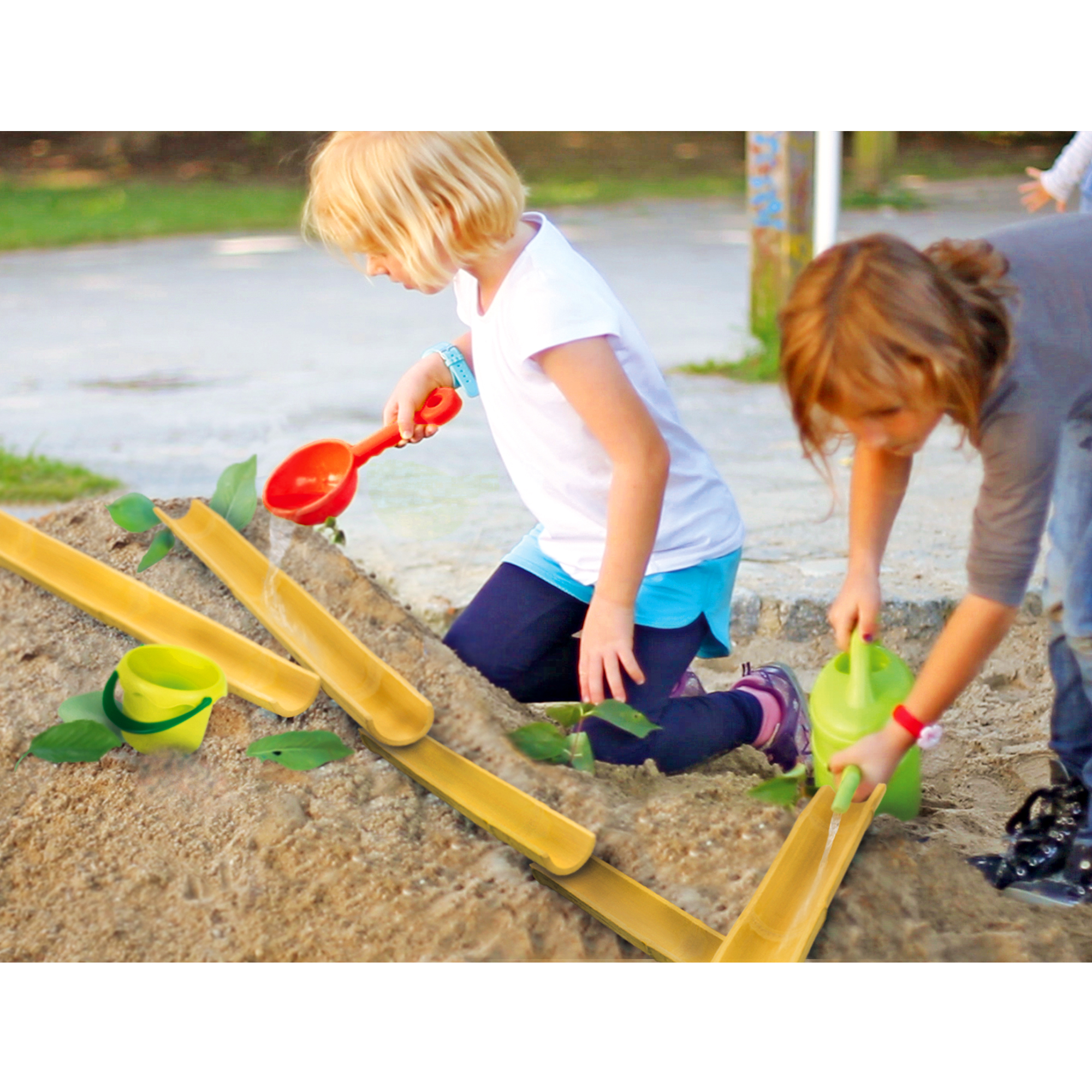 Bambusrinnen Set 18 tlg.