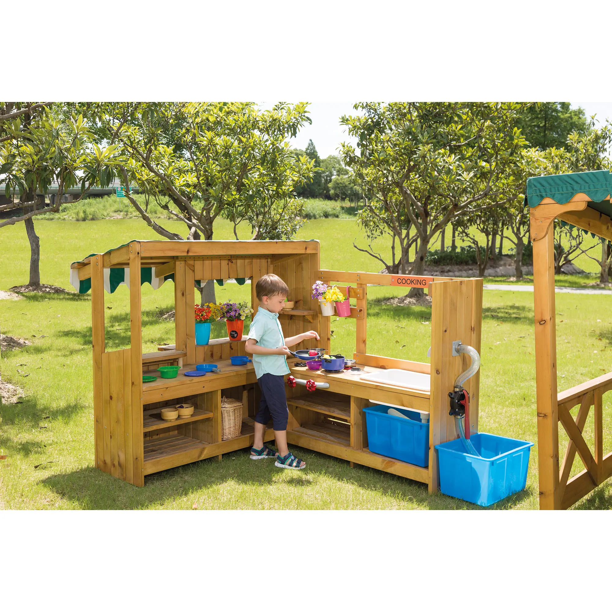 Outdoor-Snack Bar + Outdoor Spielküche mit Pumpe