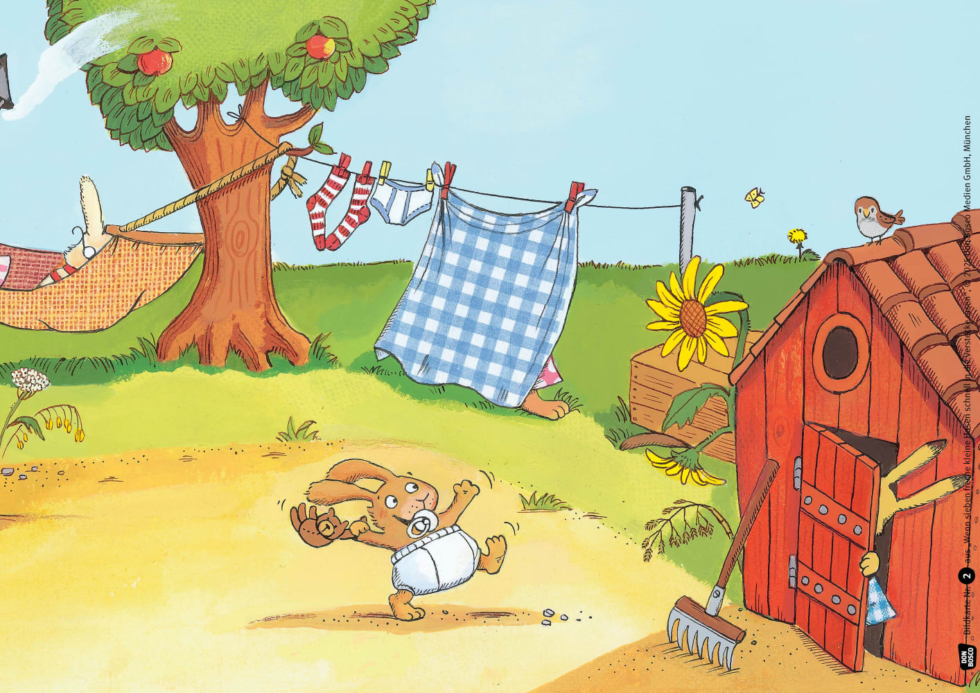 Wenn sieben freche kleine Hasen schnell in die Verstecke rasen. Kamishibai Bildkartenset