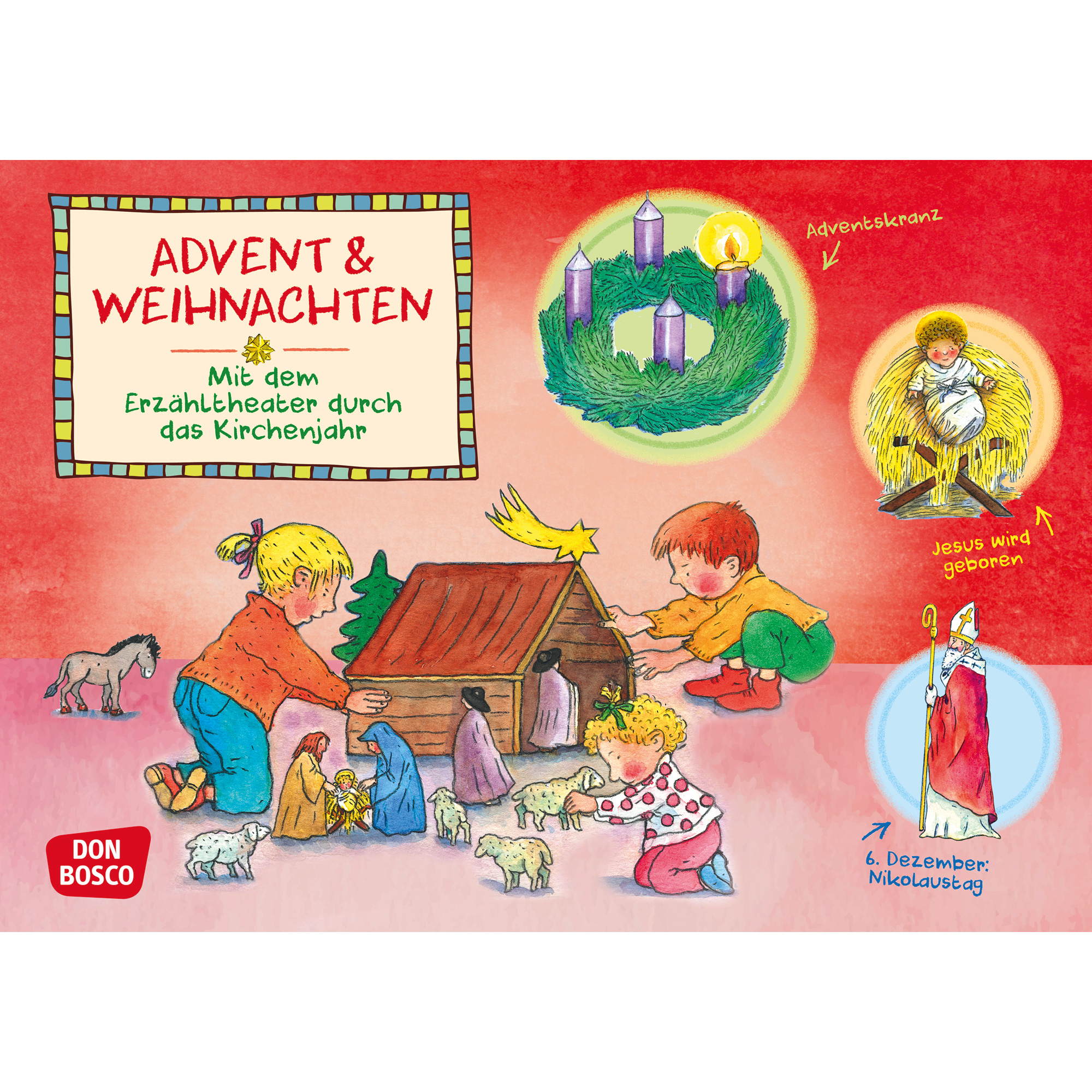 Advent und Weihnachten. Kamishibai Bildkartenset