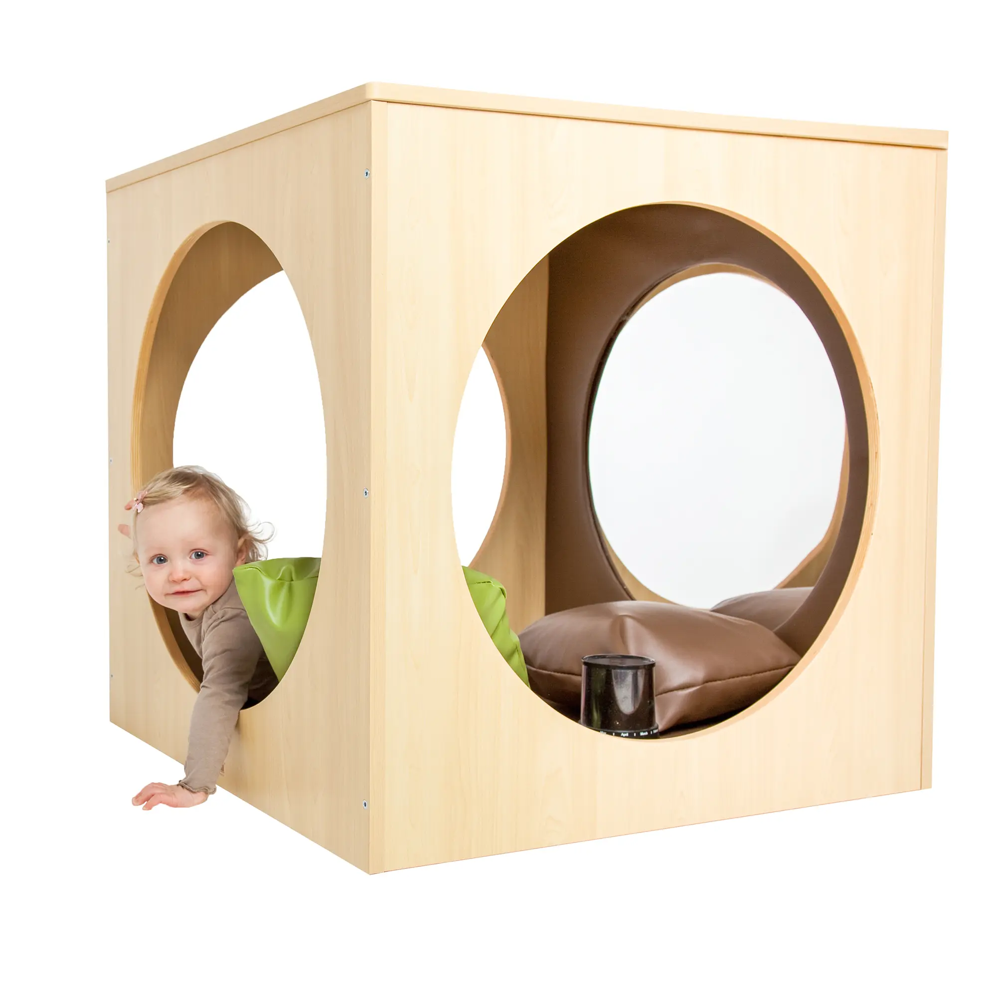 Spiegelwürfel mit 2 Spiegeln