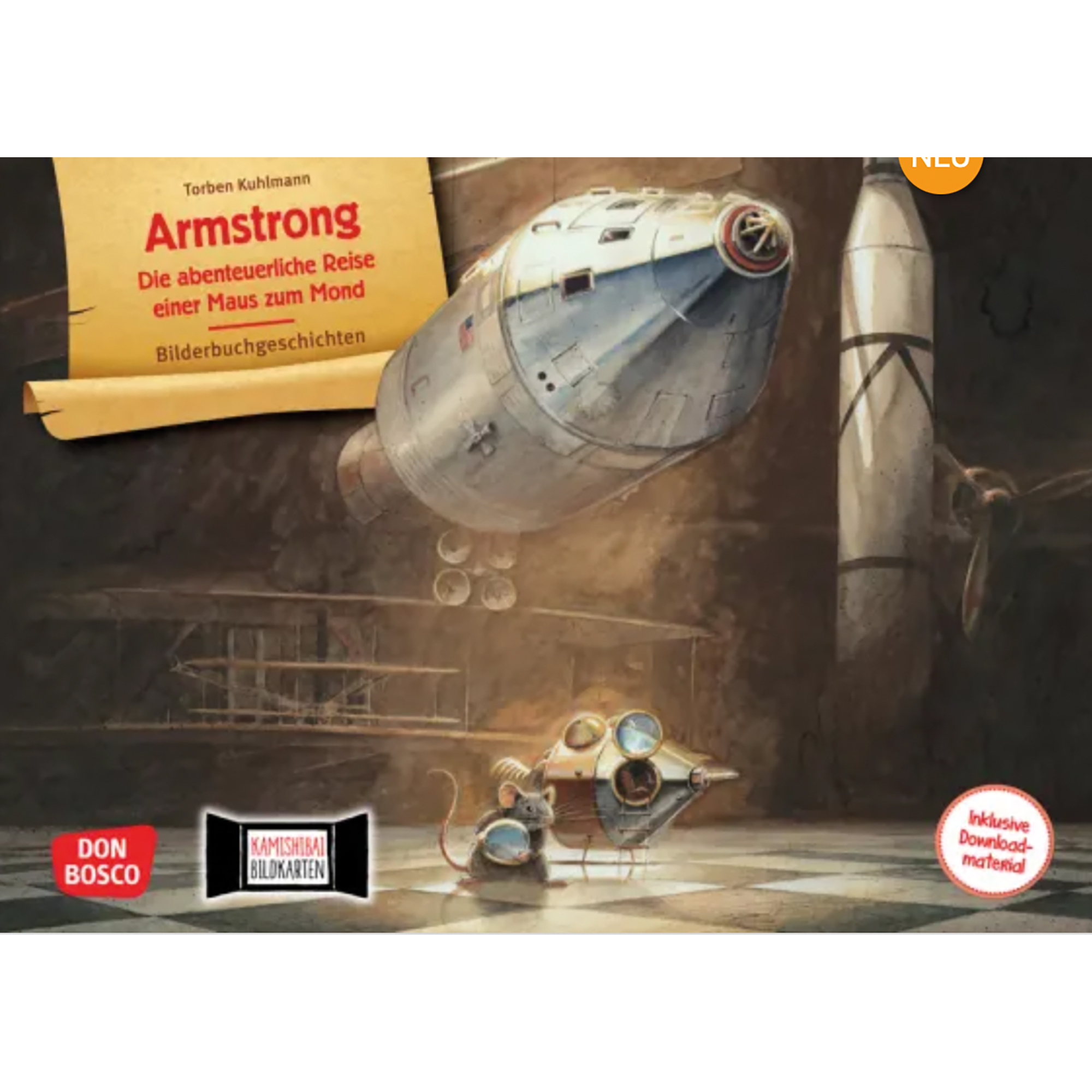 Armstrong. Die abenteuerliche Reise einer Maus zum Mond. Kamishibai Bildkartenset