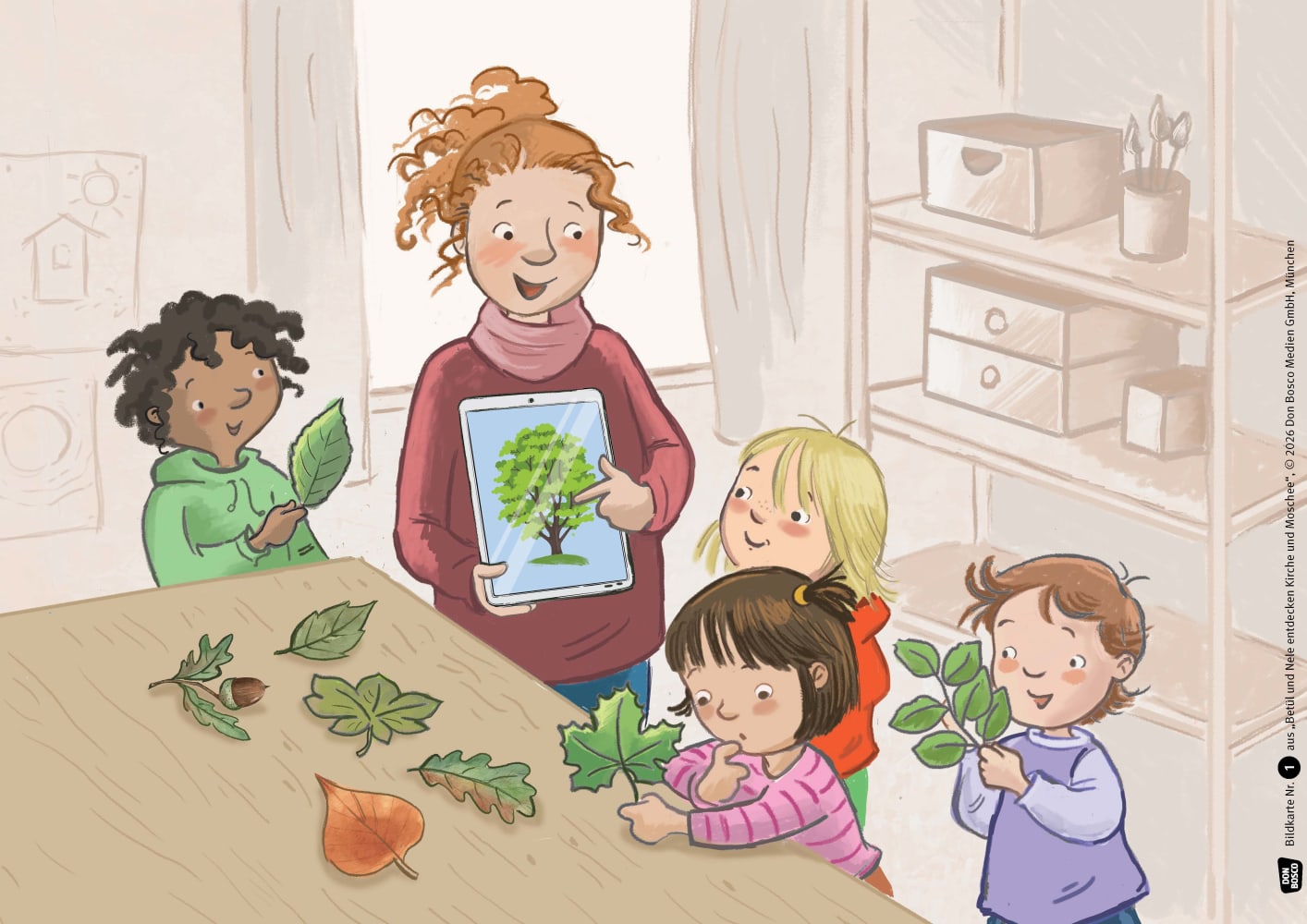 Betül und Nele entdecken Kirche und Moschee. Kamishibai Bildkartenset