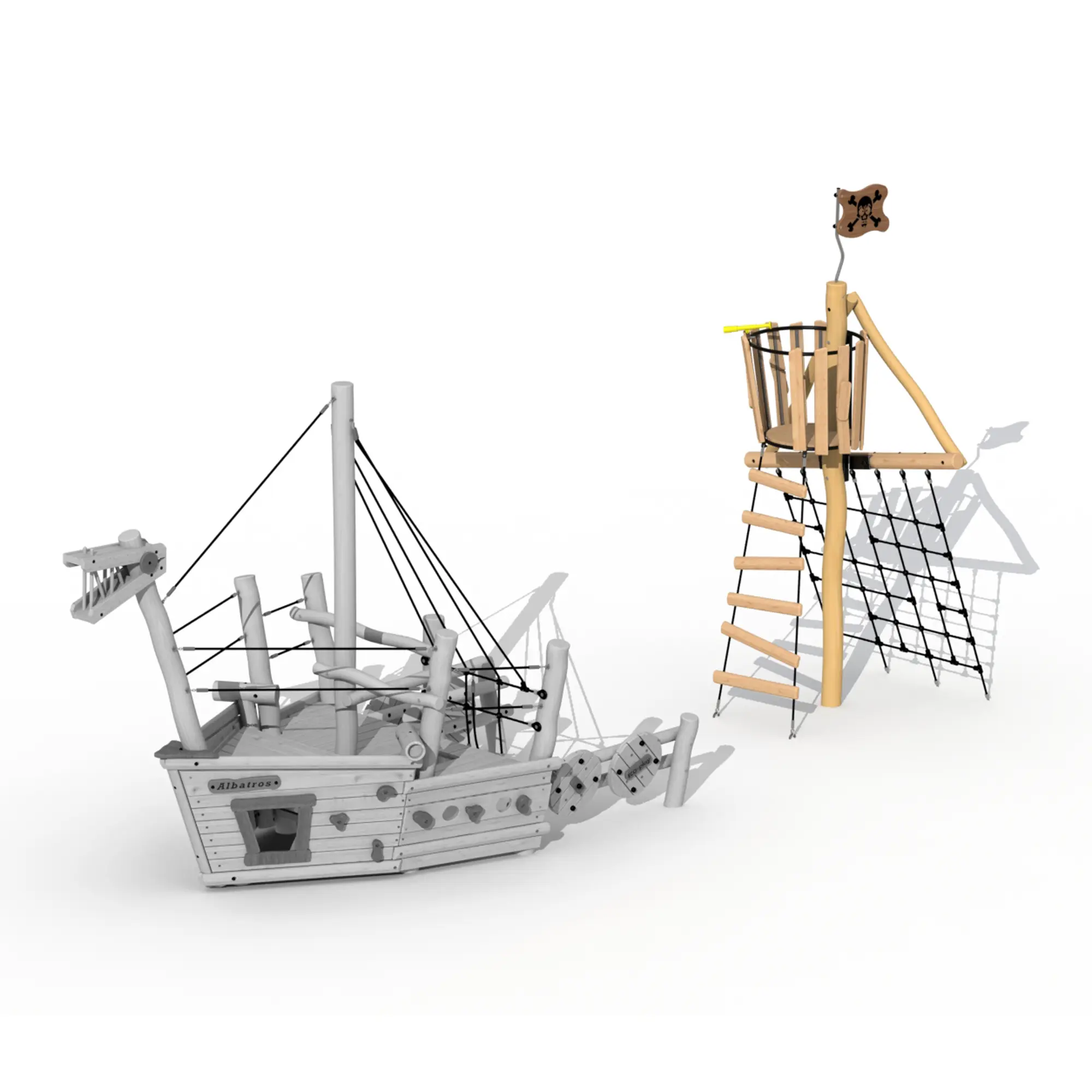 Robinie Piratenschiff Albatros - Ausguckturm