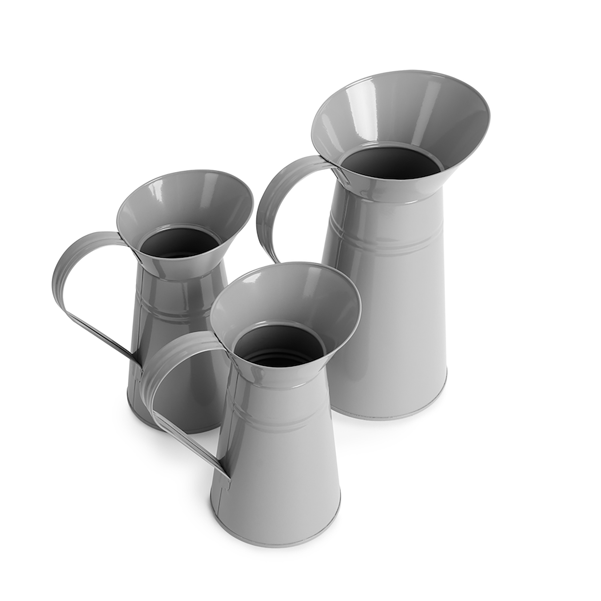 Metall Kannen 3er Set