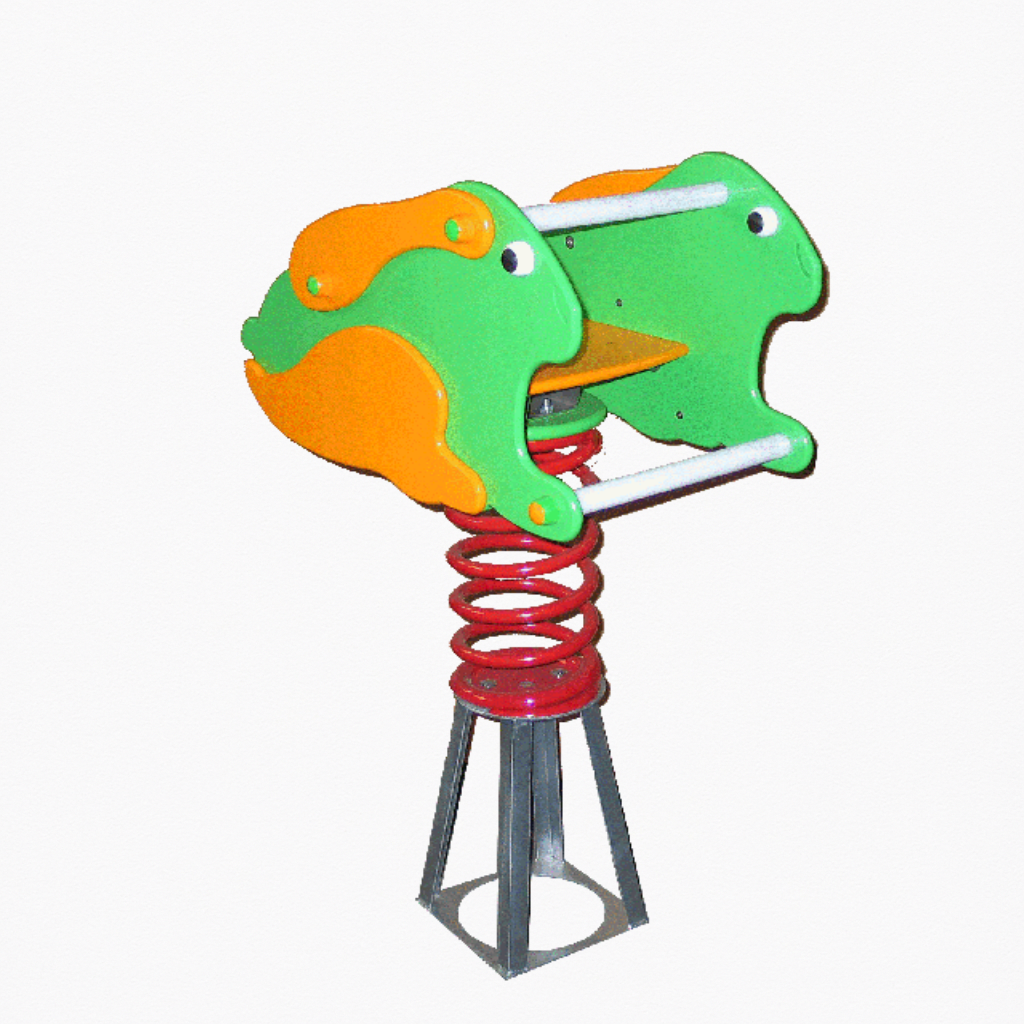 Federwipptier Frosch