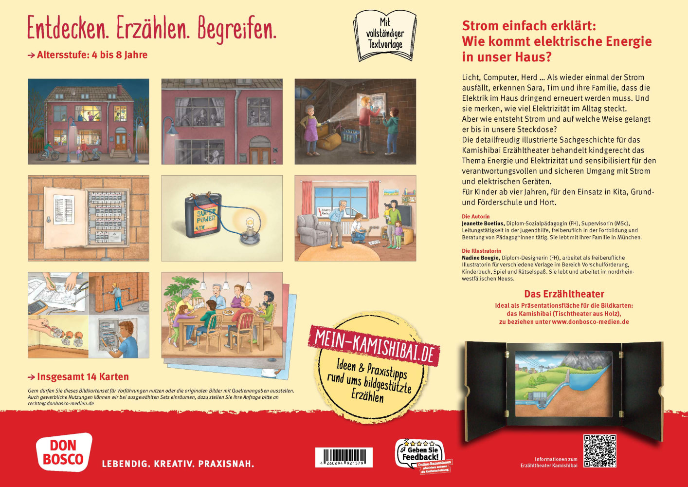Wie kommt der Strom in die Steckdose? Von Elektrizität und Stromerzeugung. Kamishibai Bildkartenset