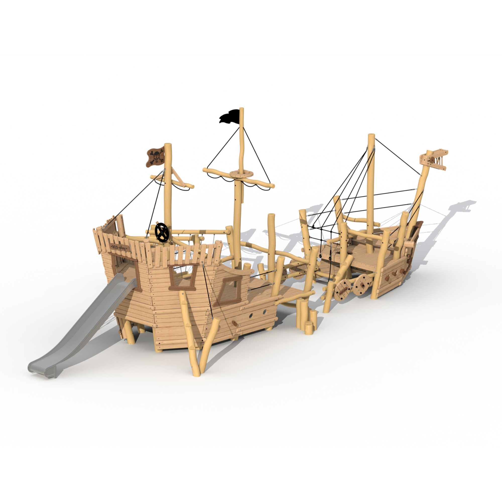 Robinie Piratenschiff Albatros - Heckschiff mit Rollstuhlrampe