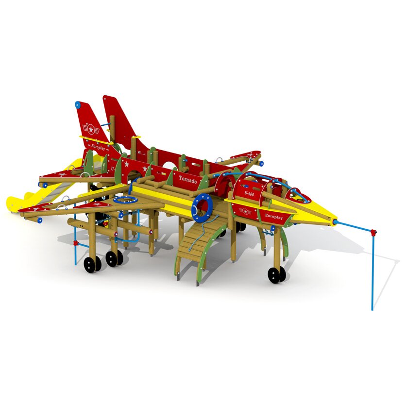 Tornado Spielplatzgerät mit Edelstahlrutsche