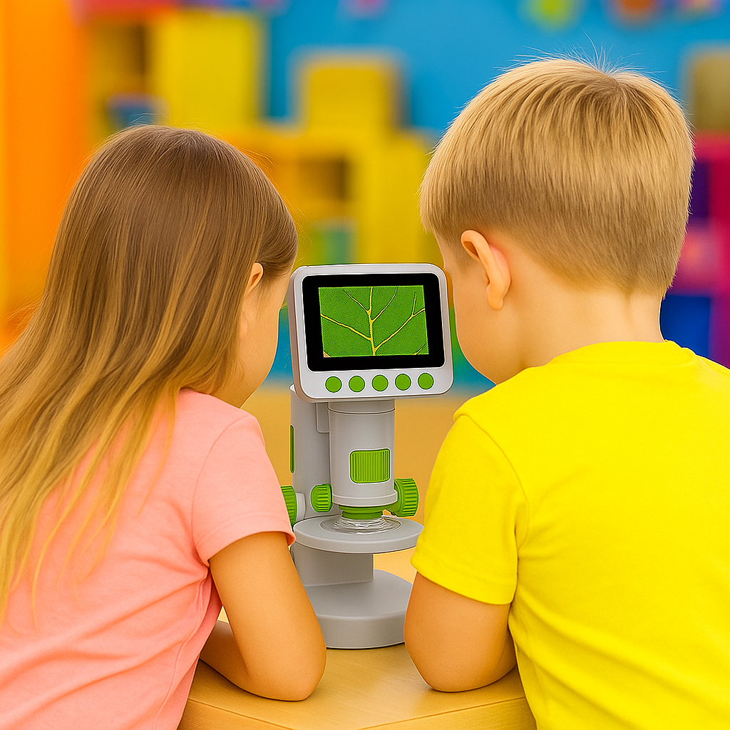 Mobil- & Tisch Mikroskop mit Bildschirm und Zubehör