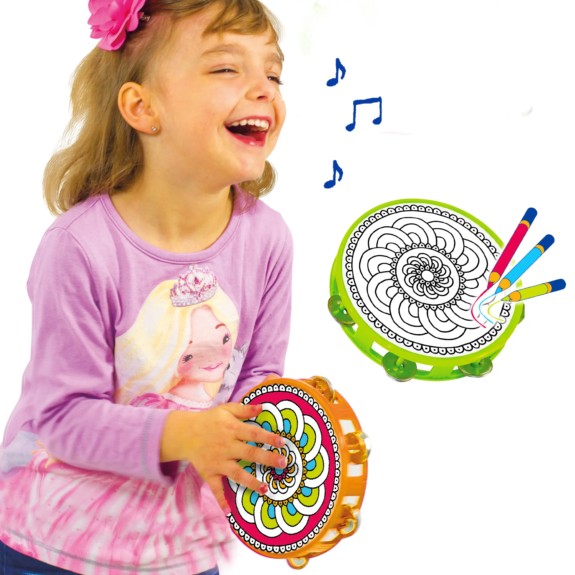 Kindertamburin Mandala